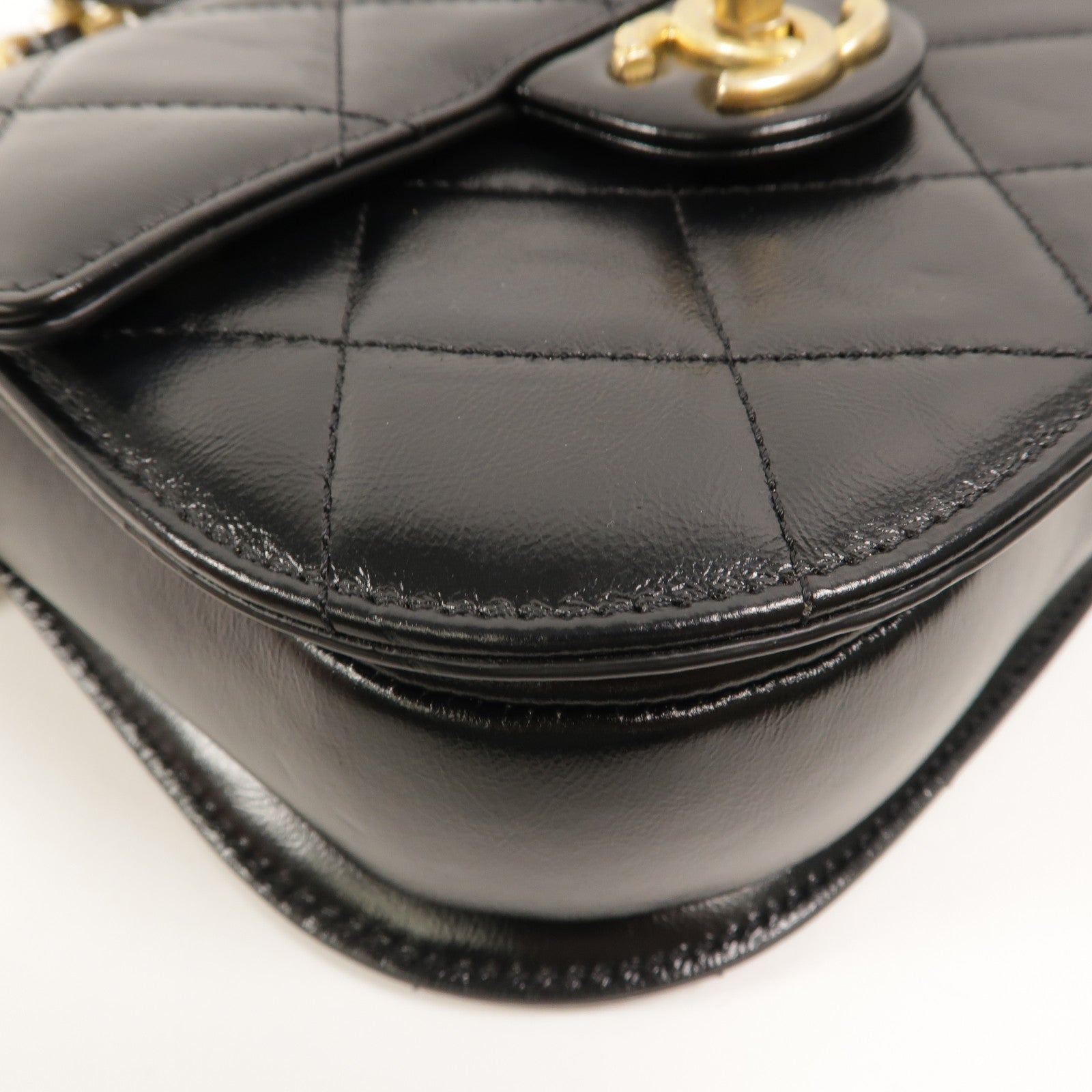 CHANEL 牛皮皮革Saddle Bag肩背袋
