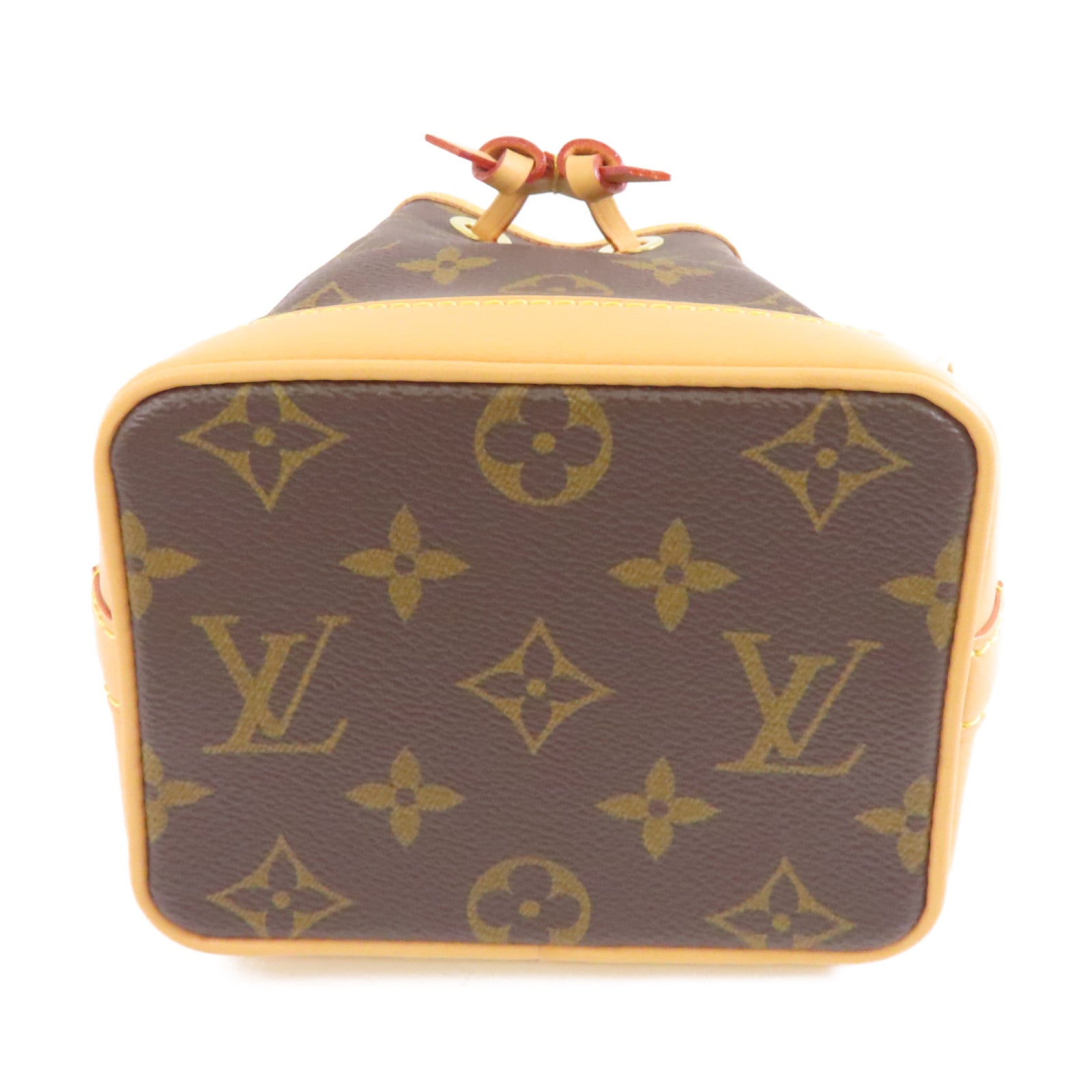 LOUIS VUITTON Monogram Nano Noe金扣手挽肩背兩用袋啡色
