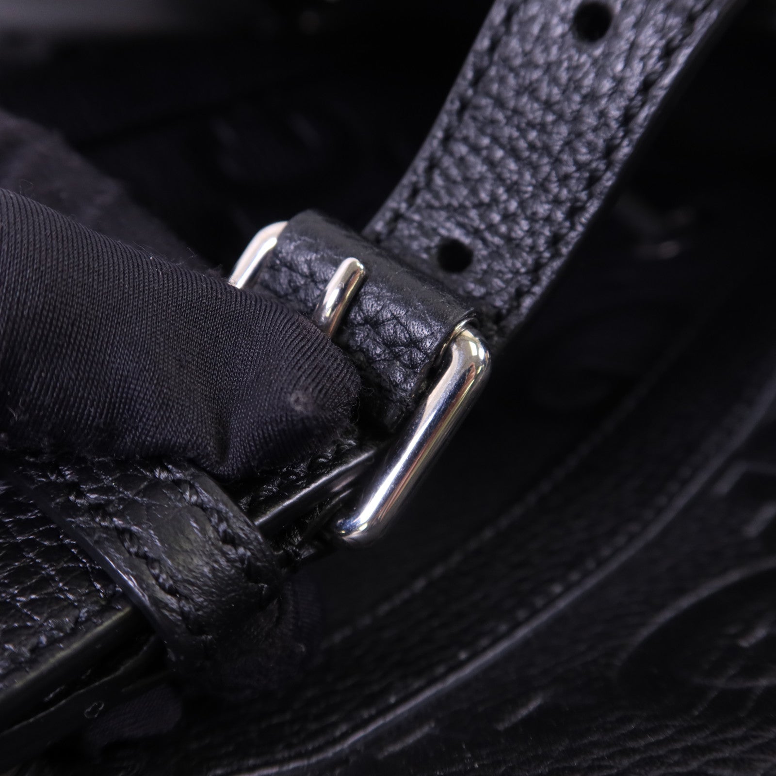 GUCCI 牛皮皮革Jumbo GG Backpack銀扣背包