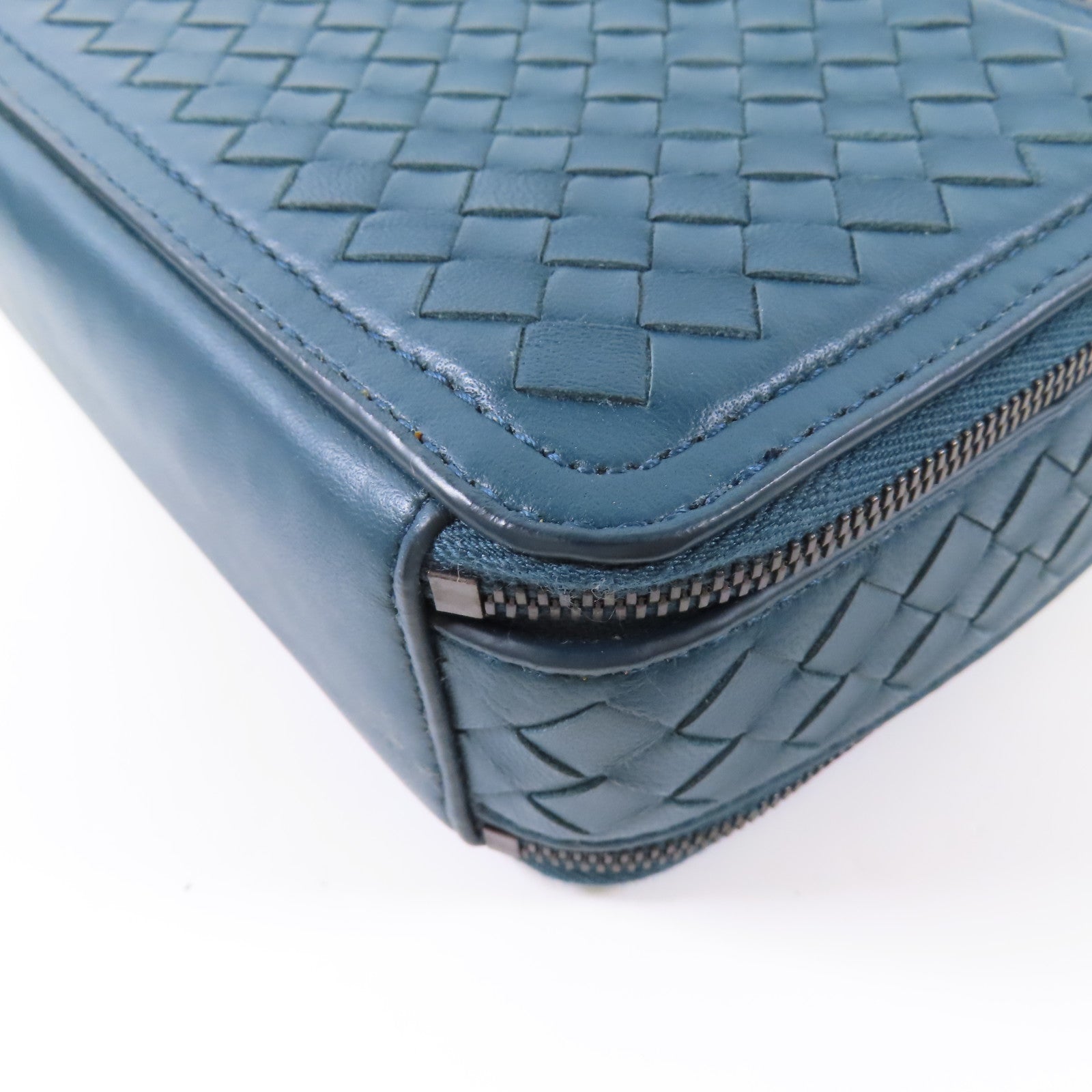 BOTTEGA VENETA 羊皮皮革Shoulder Bag黑扣鏈帶肩背袋