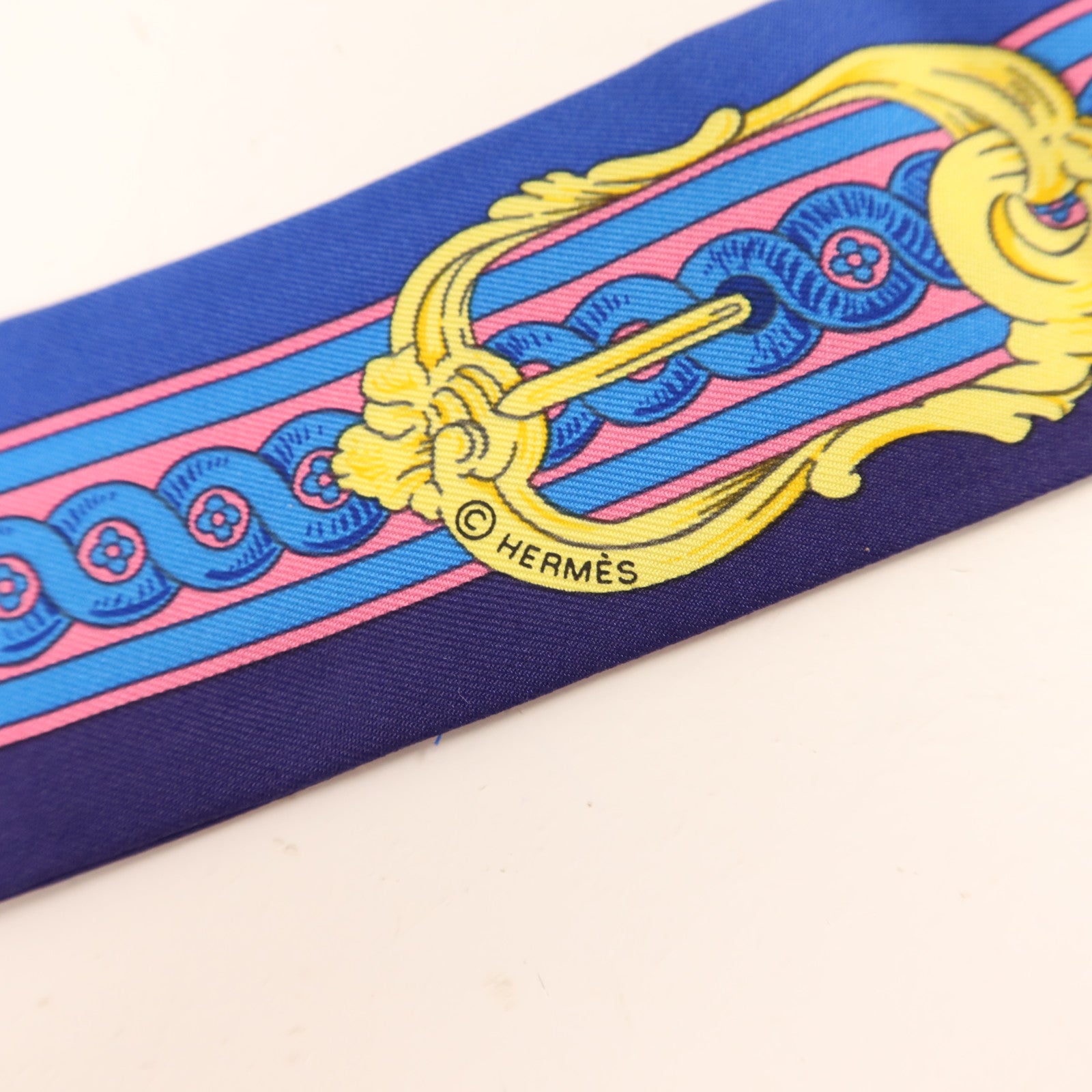 HERMES 絲質Twilly絲巾