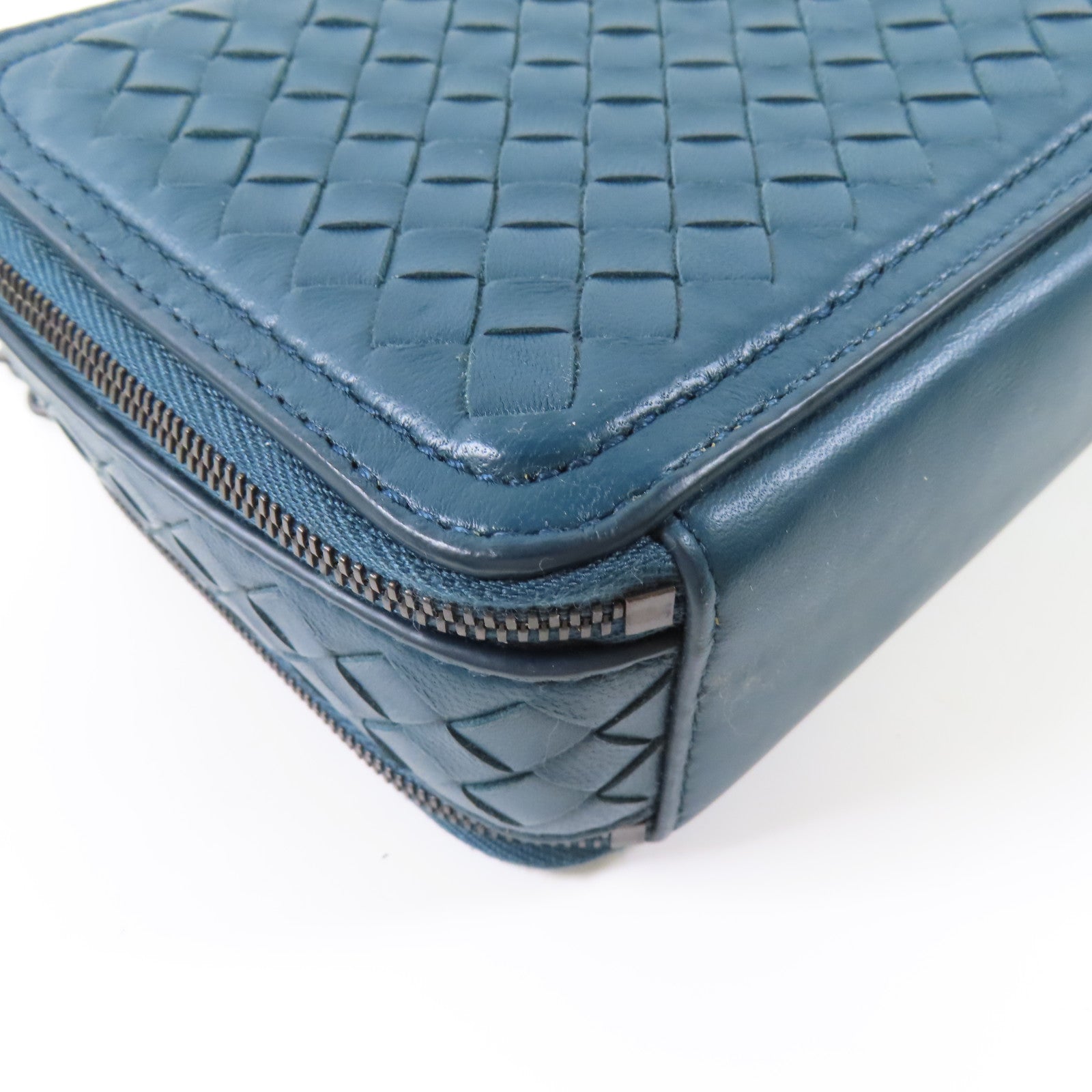 BOTTEGA VENETA 羊皮皮革Shoulder Bag黑扣鏈帶肩背袋