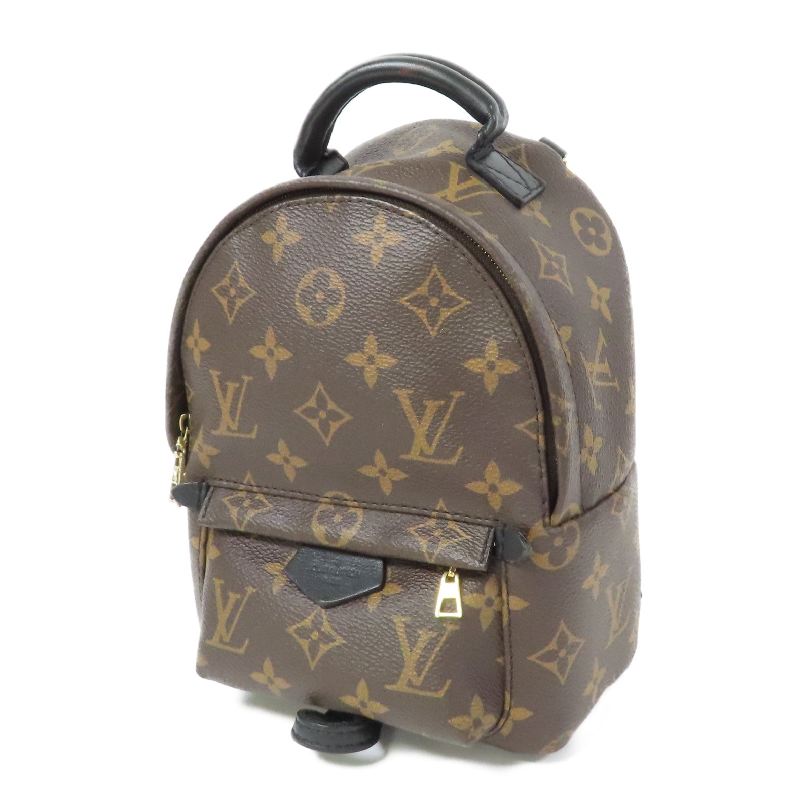 LOUIS VUITTON 【激減優惠】Monogram Palm Springs Mini金扣背包啡色