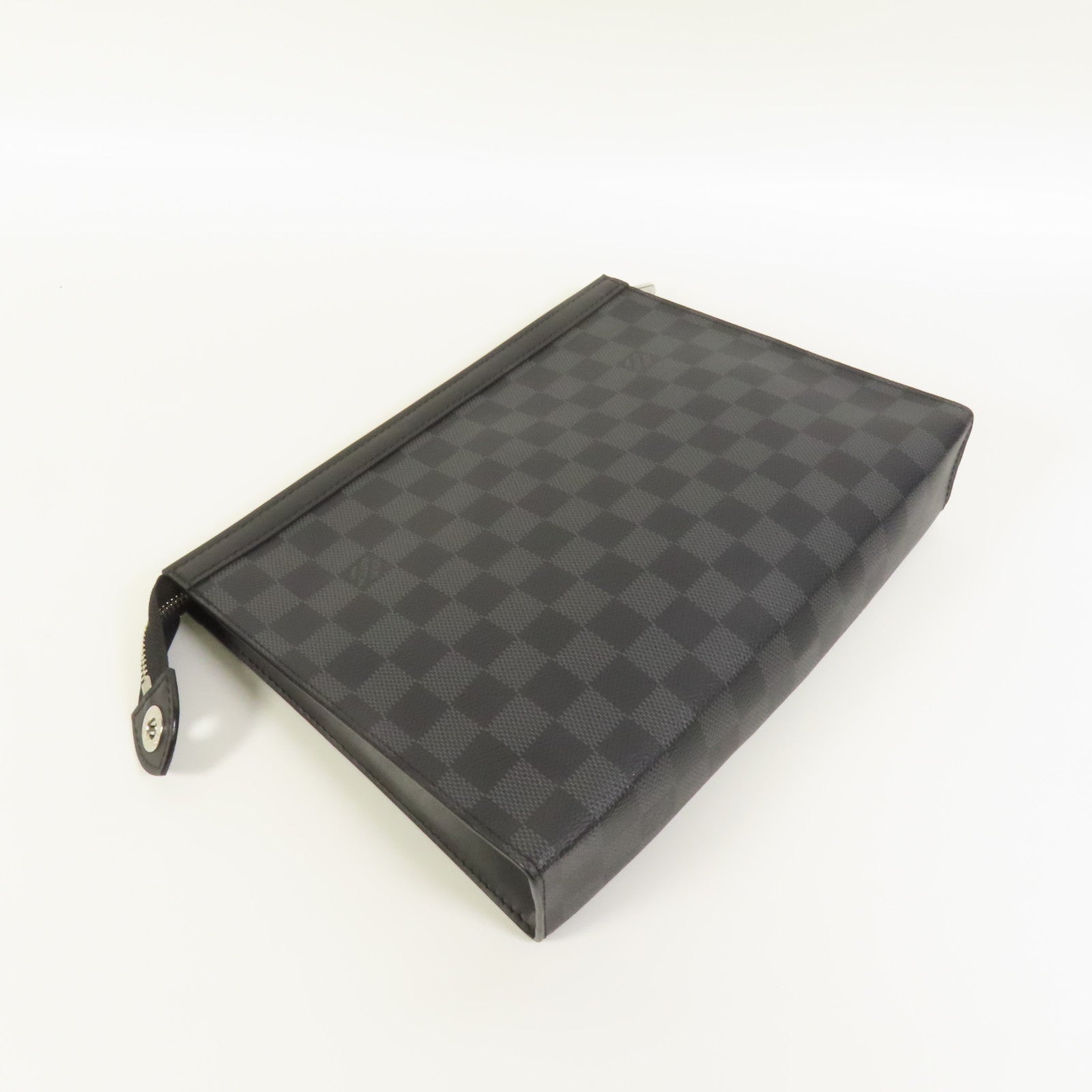 LOUIS VUITTON Damier Graphite Pochette Voyage MM銀扣手拿包