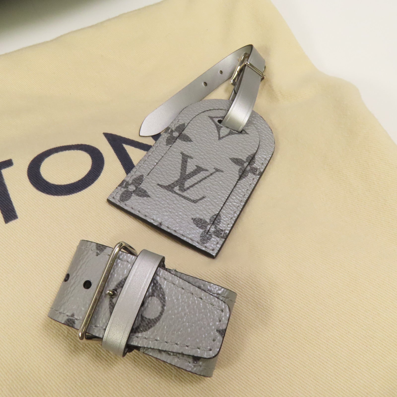 LOUIS VUITTON Monogram Reflect Keepall 50 Bandoulie銀扣手挽肩背兩用袋