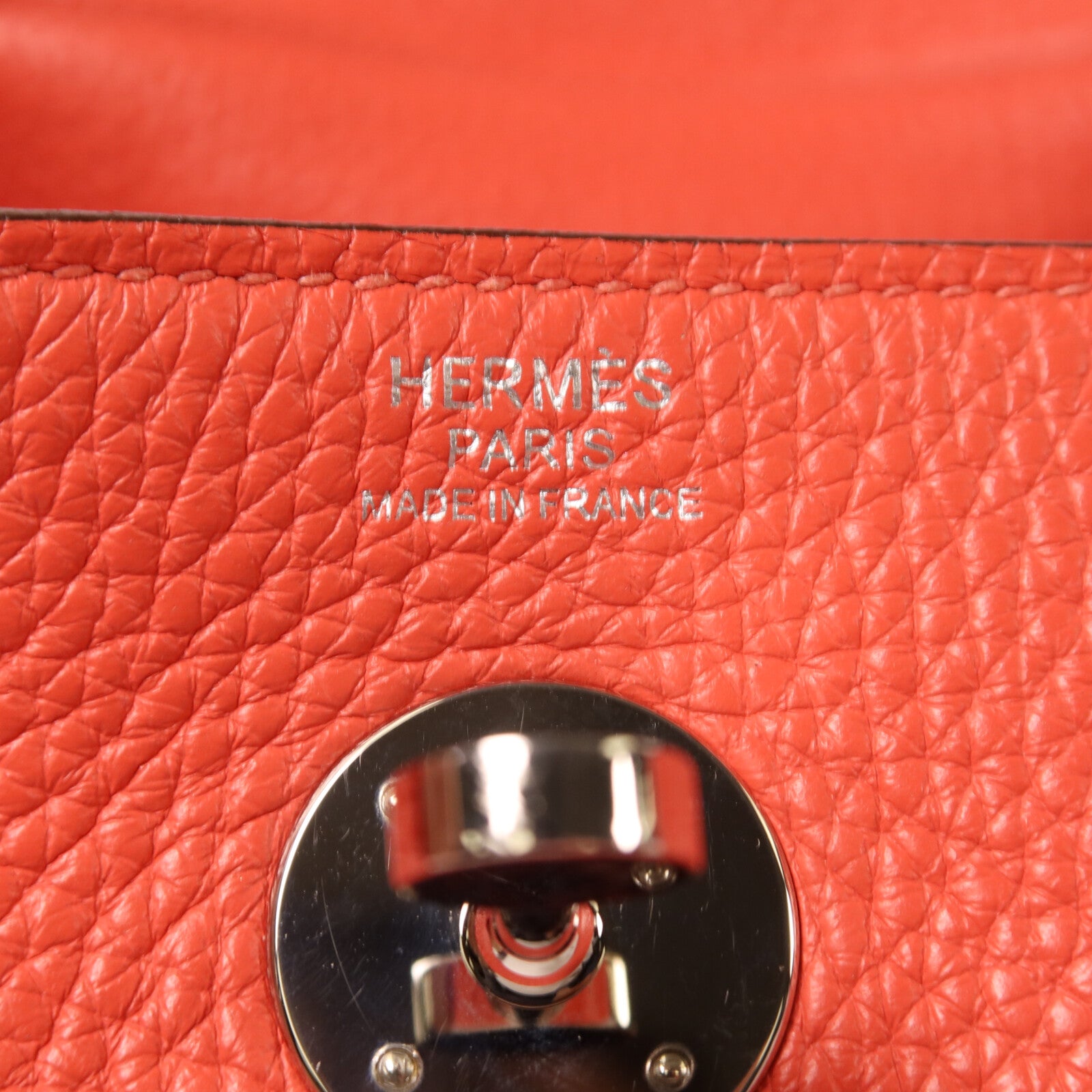HERMES Clemence皮革Lindy 26銀扣手挽肩背兩用袋