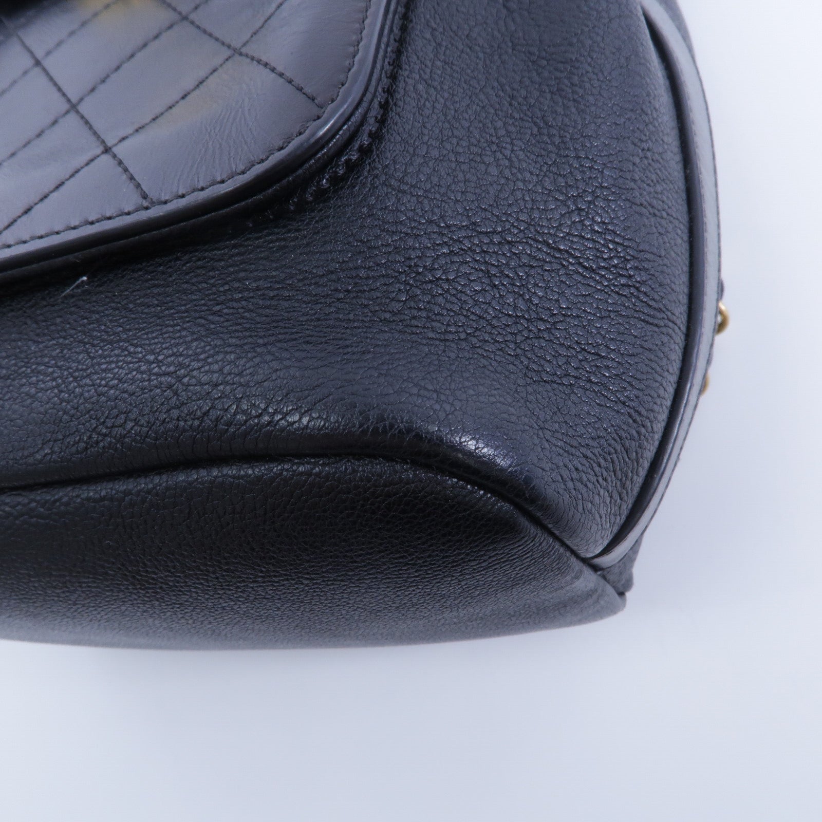 CHANEL 牛皮皮革Backpack鏈帶背包