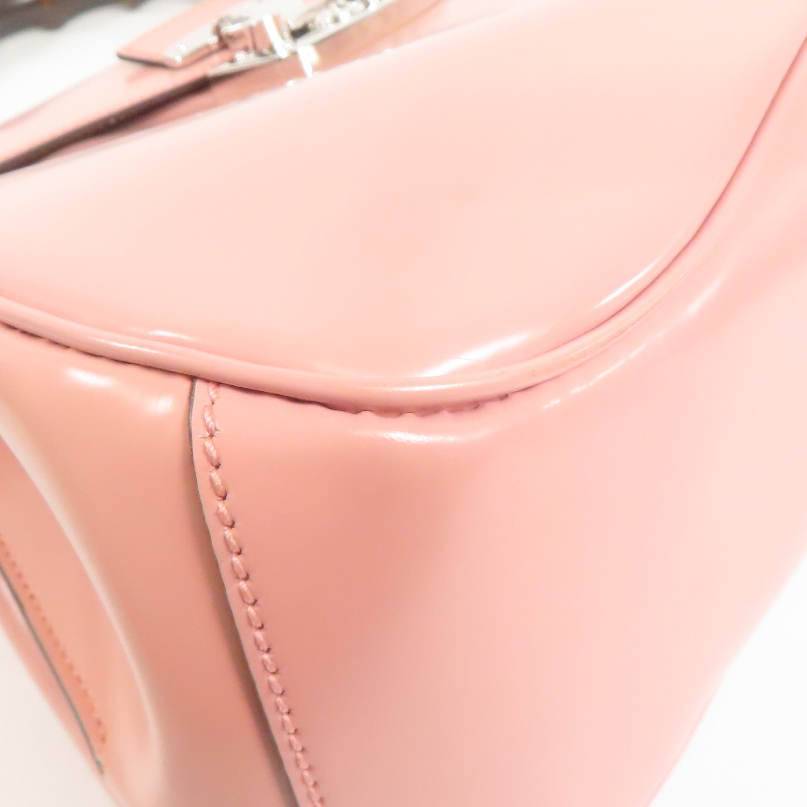 GUCCI GG SHW Hand Bag Calfskin Leather Pink