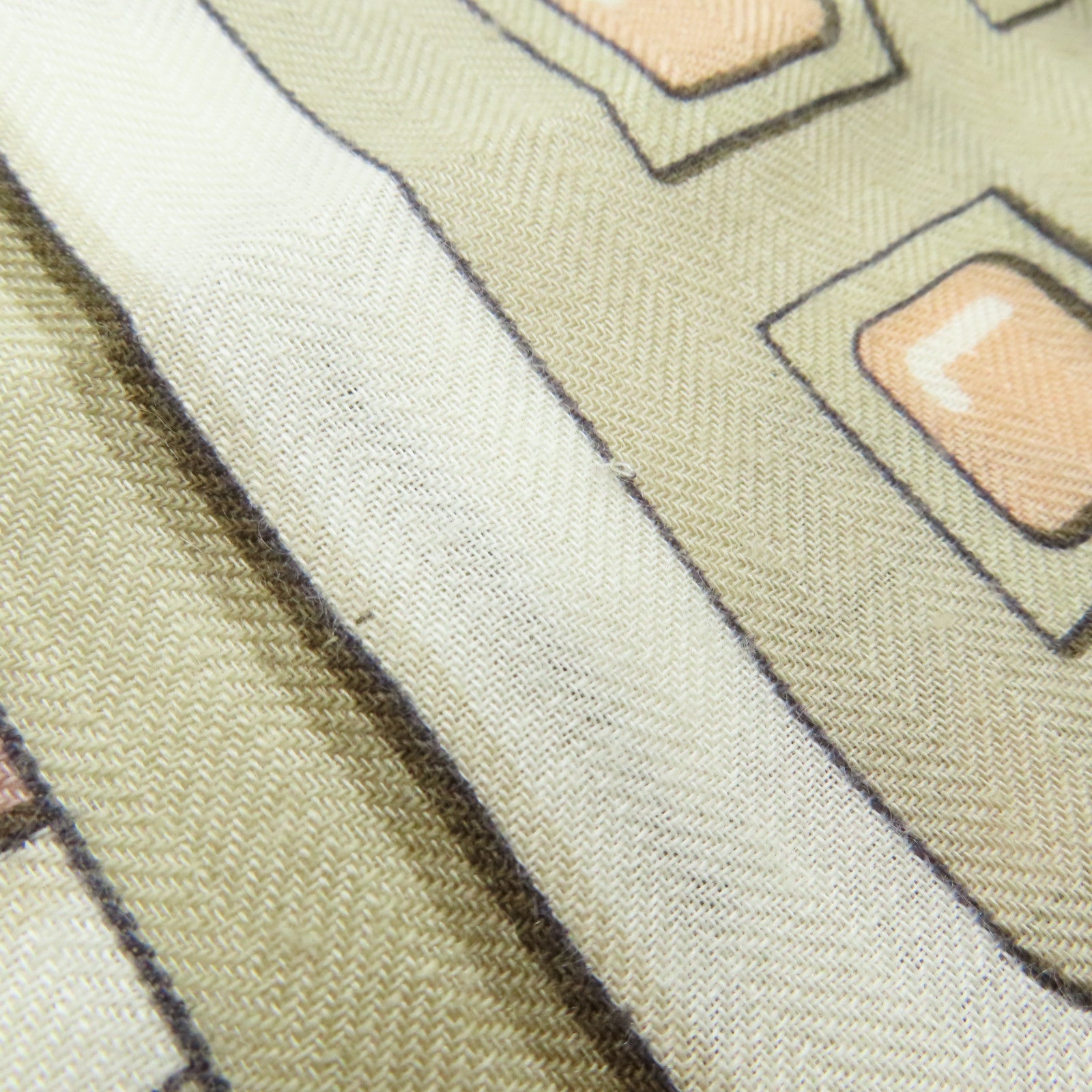 HERMES 【激減優惠】羊絨/絲質Scarf圍巾橙色/白色
