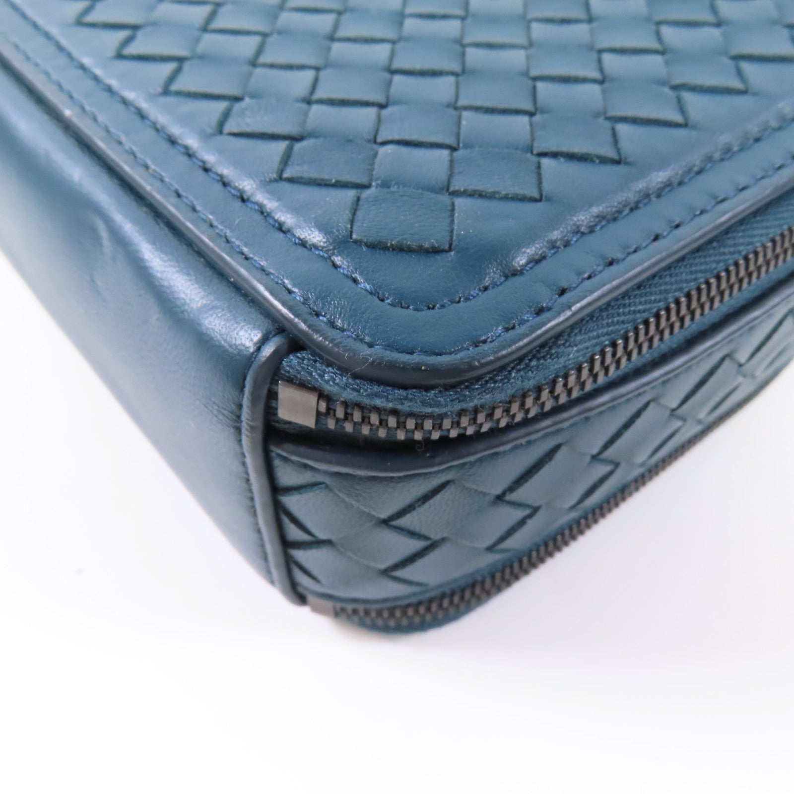 BOTTEGA VENETA 羊皮皮革Shoulder Bag黑扣鏈帶肩背袋