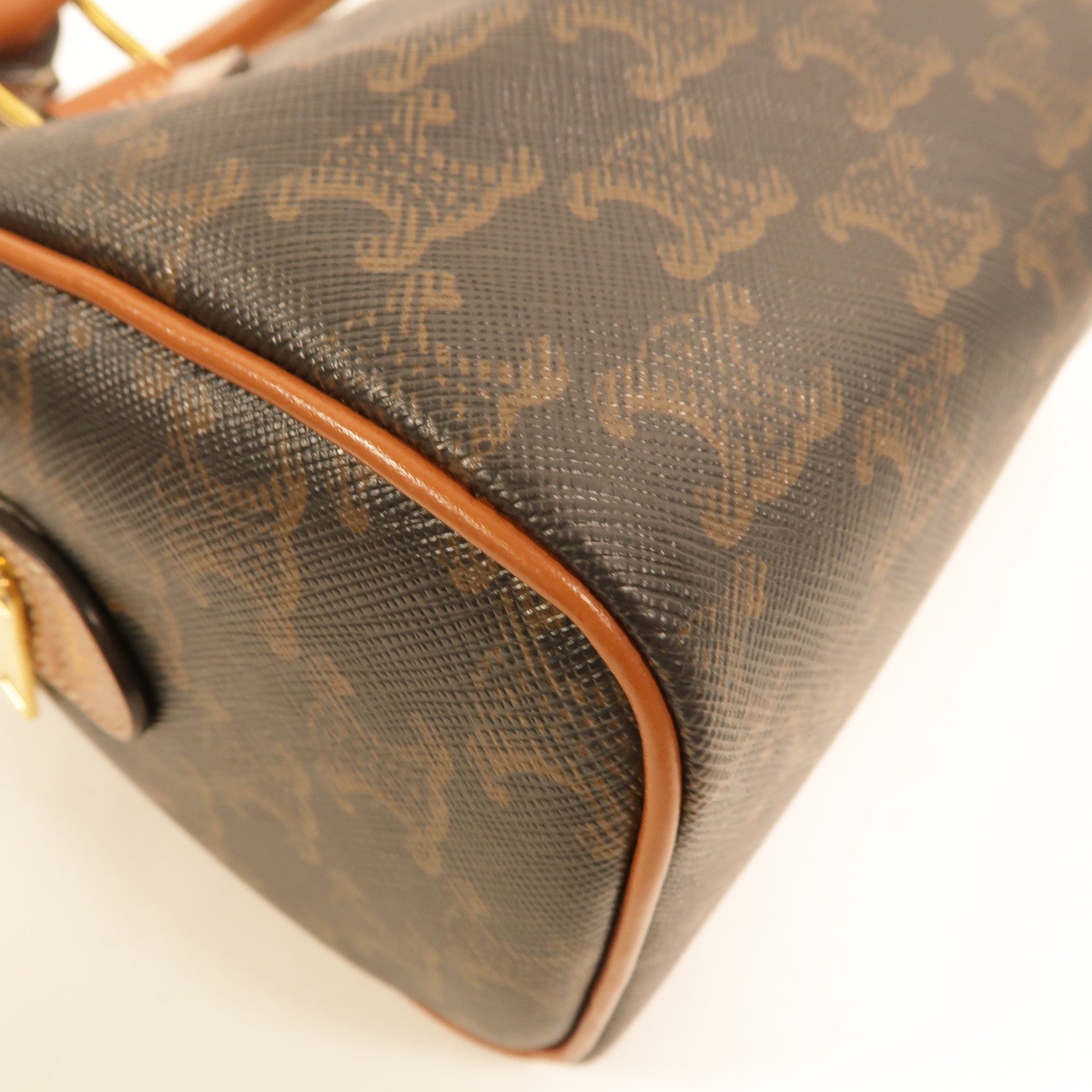 CELINE 塗層帆布Small Boston手挽肩背兩用袋