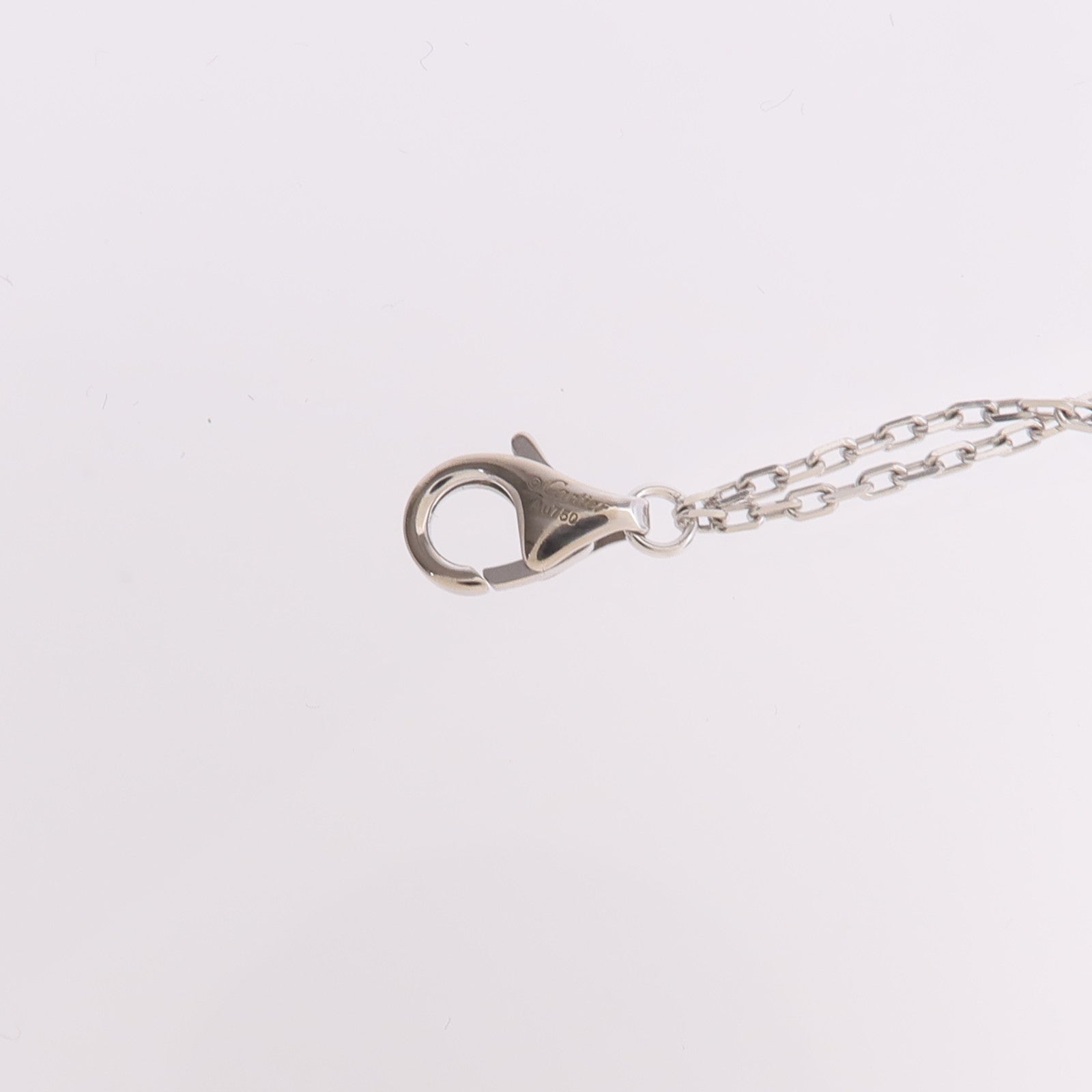 CARTIER 18K白金Love Necklace 2 Diamonds鑽石項鍊