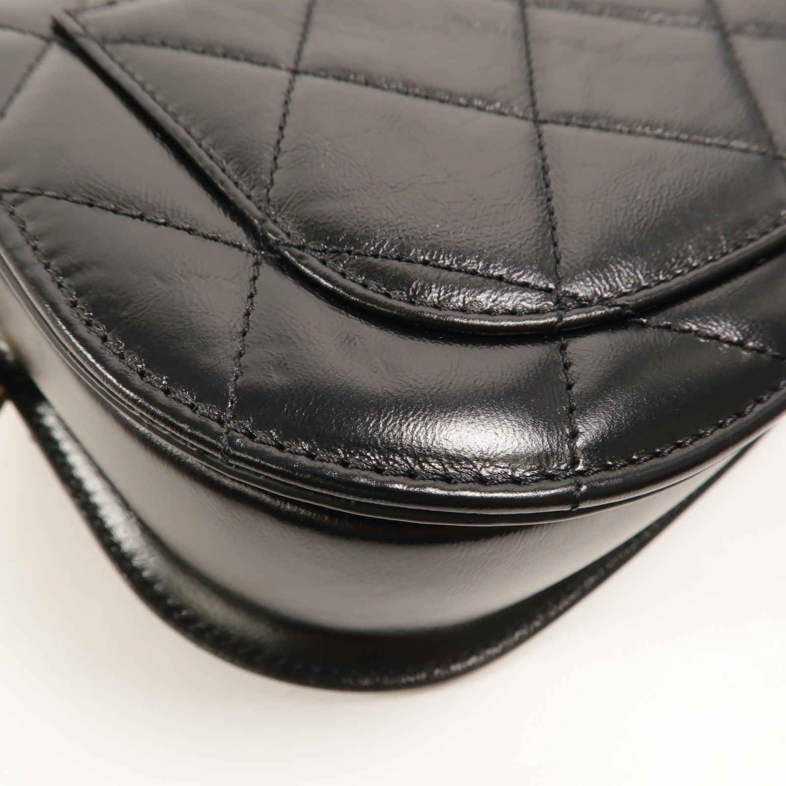 CHANEL 牛皮皮革Saddle Bag肩背袋