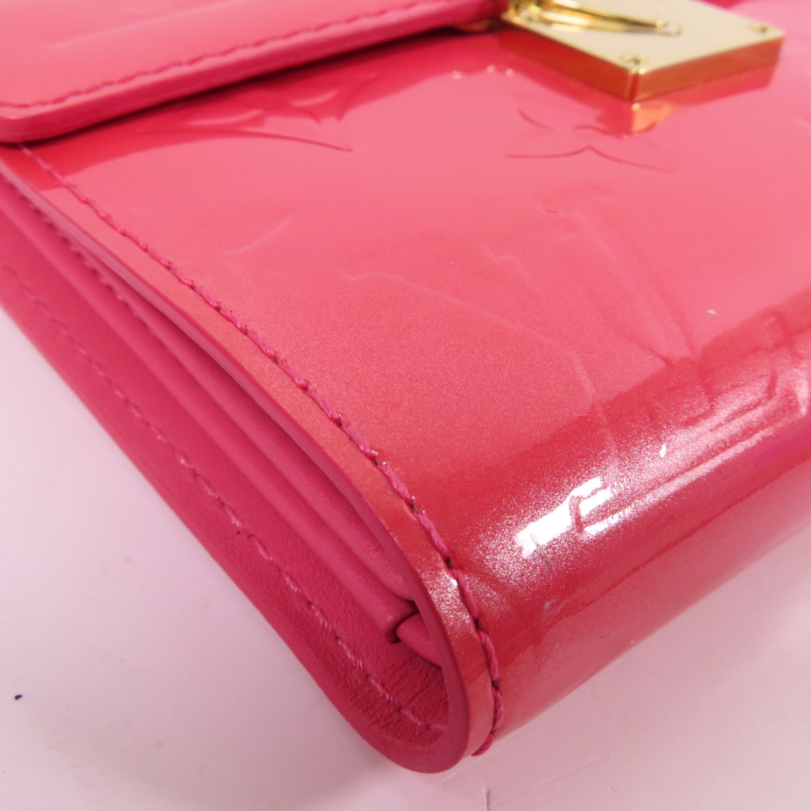 LOUIS VUITTON Vernis Trifold Wallet金扣錢包