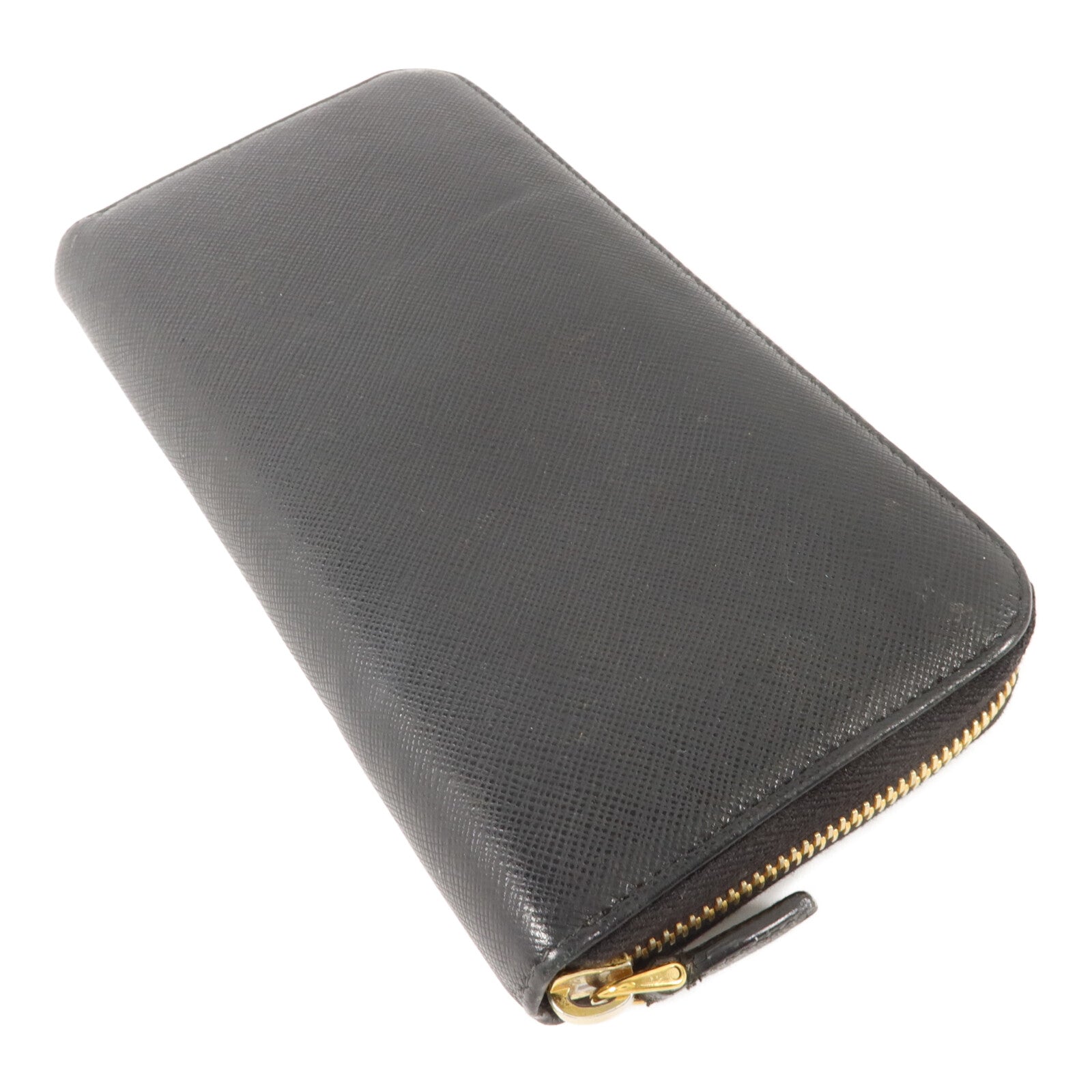 PRADA Saffiano皮革Zipper Long Wallet長錢包