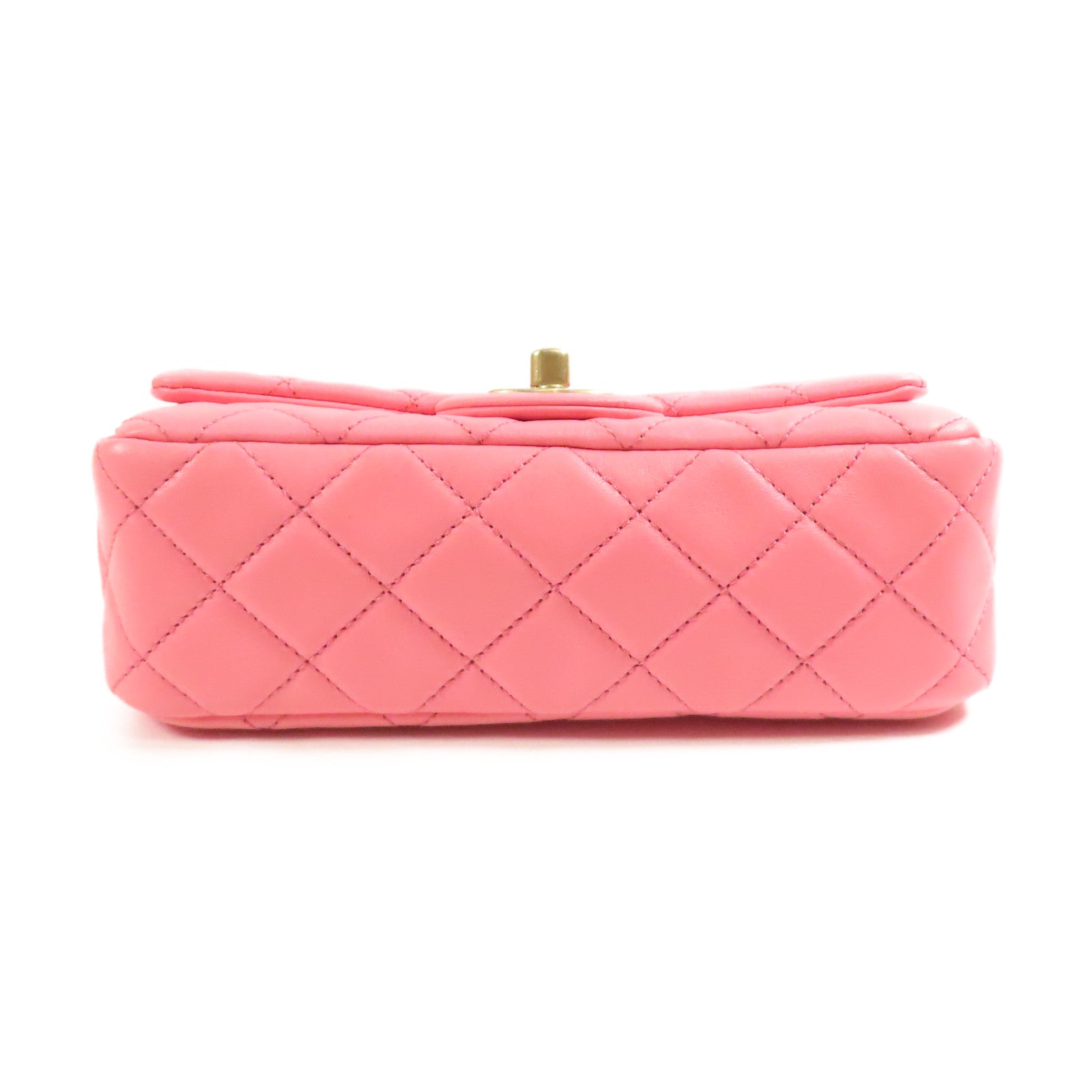 CHANEL CC GHW Classic 20 Chain Shoulder Bag Lambskin Leather AS1787 Pink