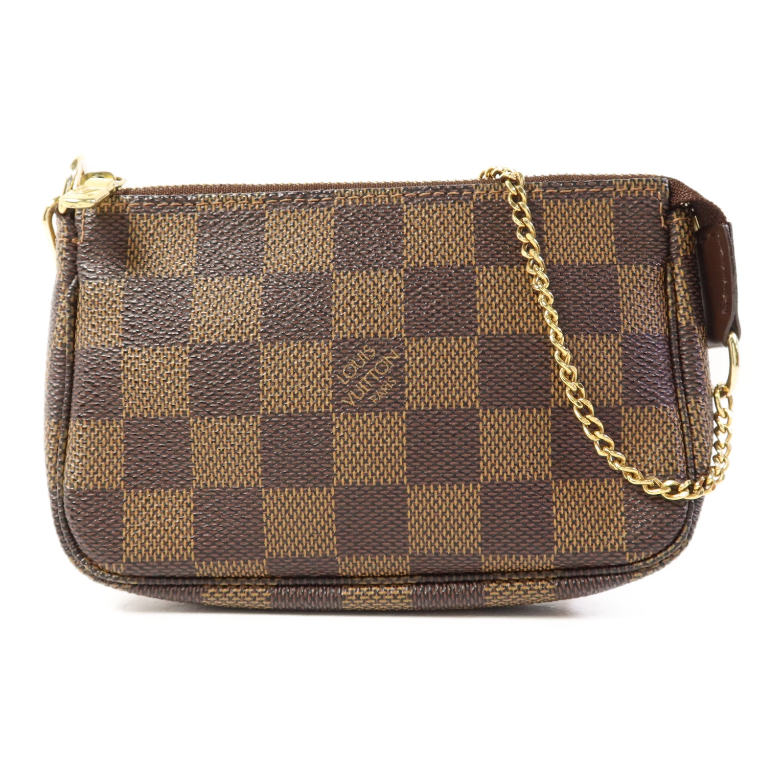 LOUIS VUITTON Monogram Mini Pochette Accessoires金扣手挽袋