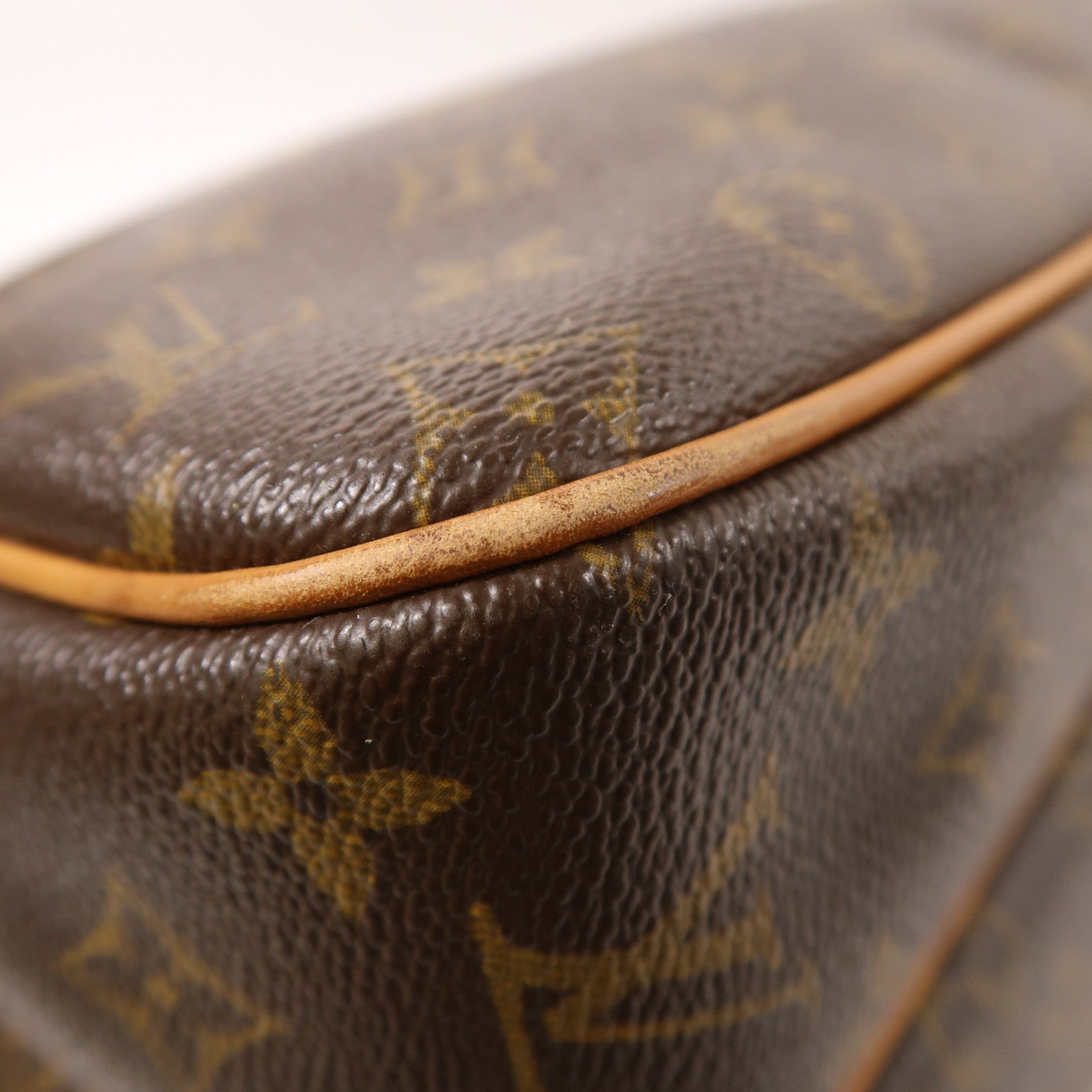 LOUIS VUITTON Monogram Reporter GM金扣肩背袋