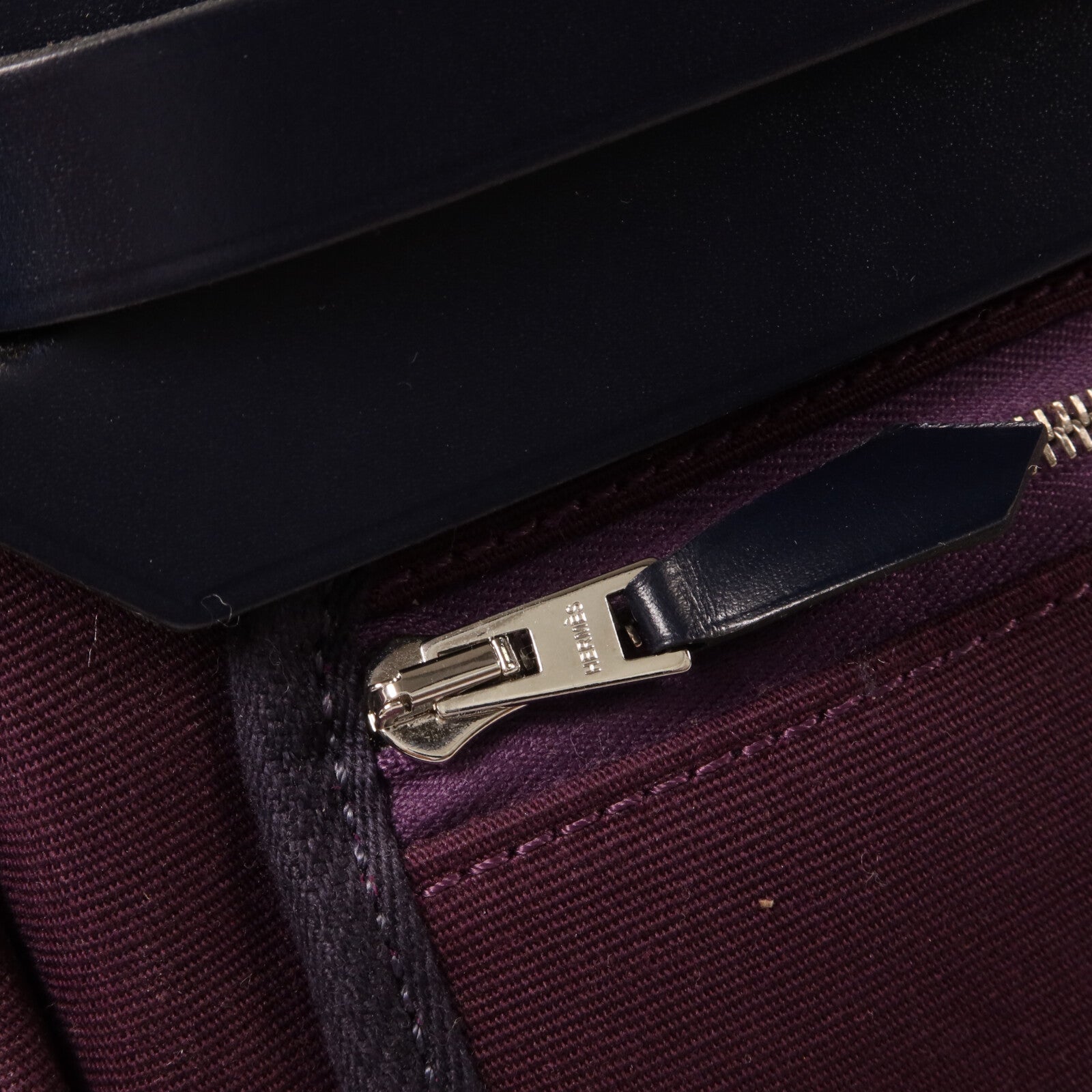 HERMES 帆布Herbag PM手挽肩背兩用袋Cassis
