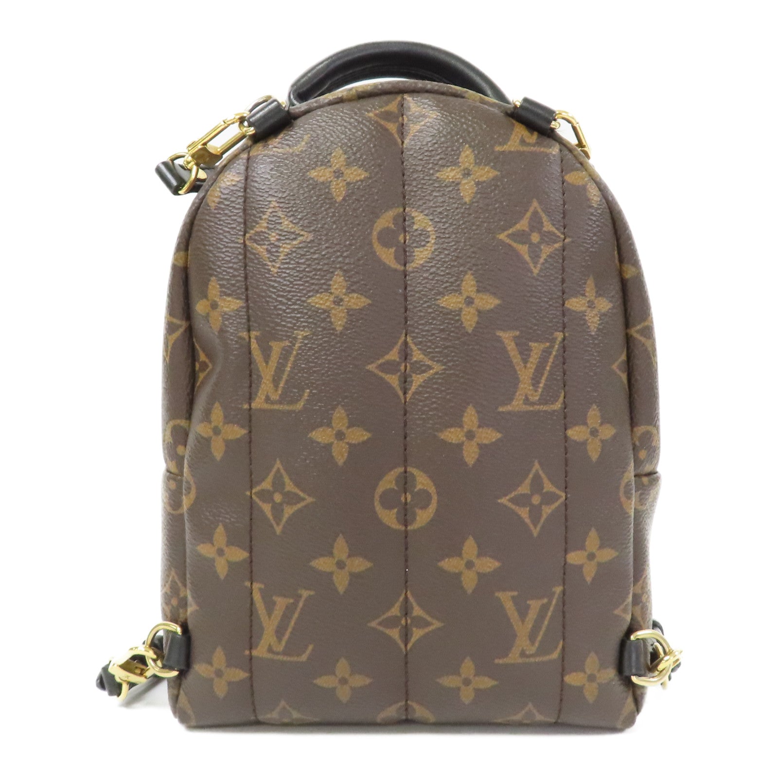 LOUIS VUITTON 【激減優惠】Monogram Palm Springs Mini金扣背包啡色