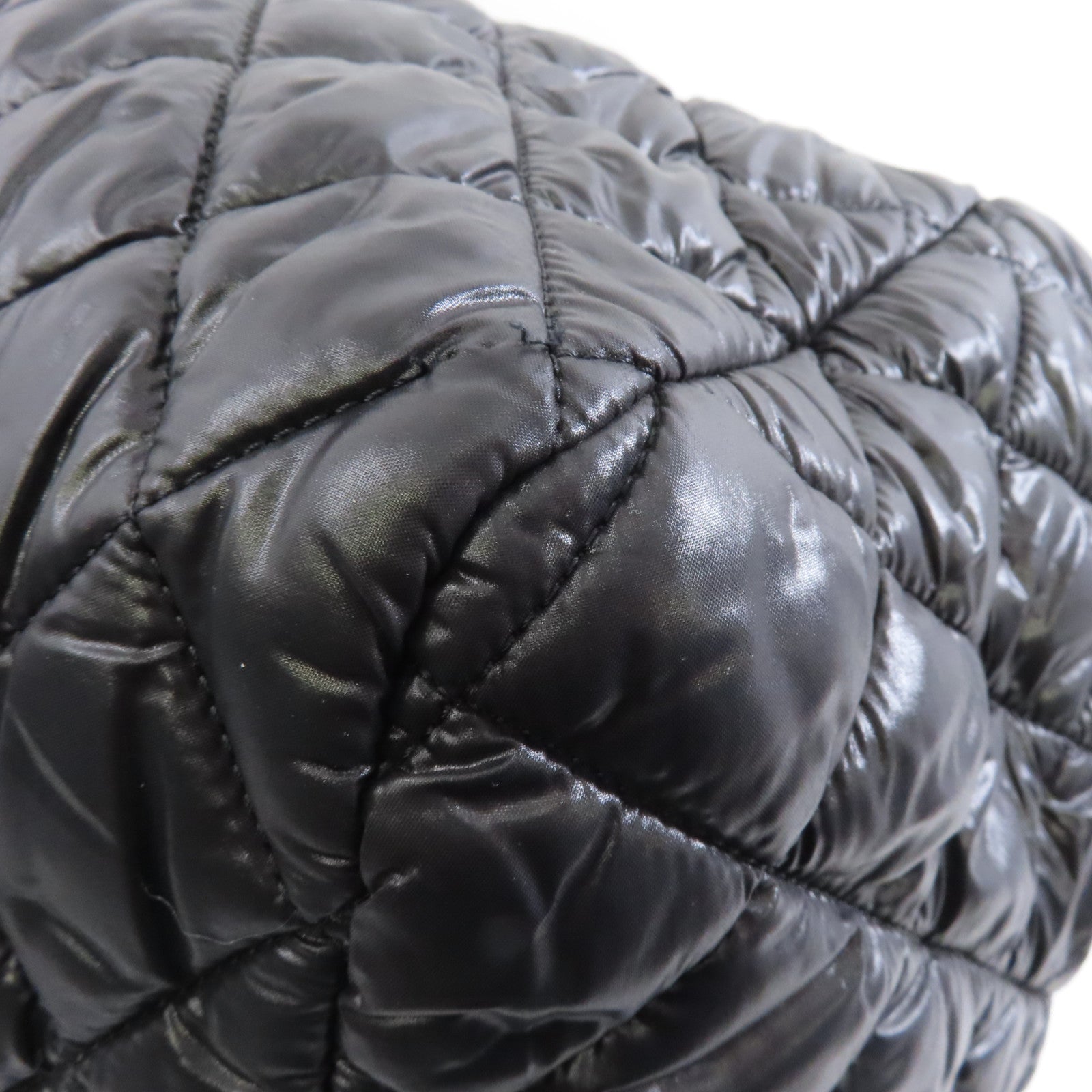 CHANEL 【激減優惠】尼龍Coco Cocoon銀扣手挽袋黑色