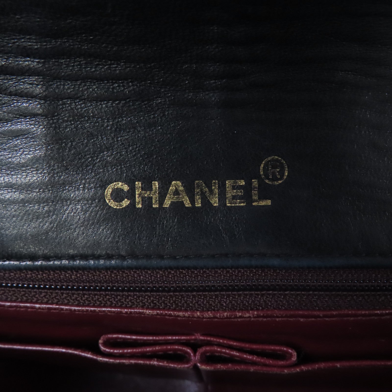 CHANEL CC GHW Vintage Shoulder Bag Lambskin Leather Black