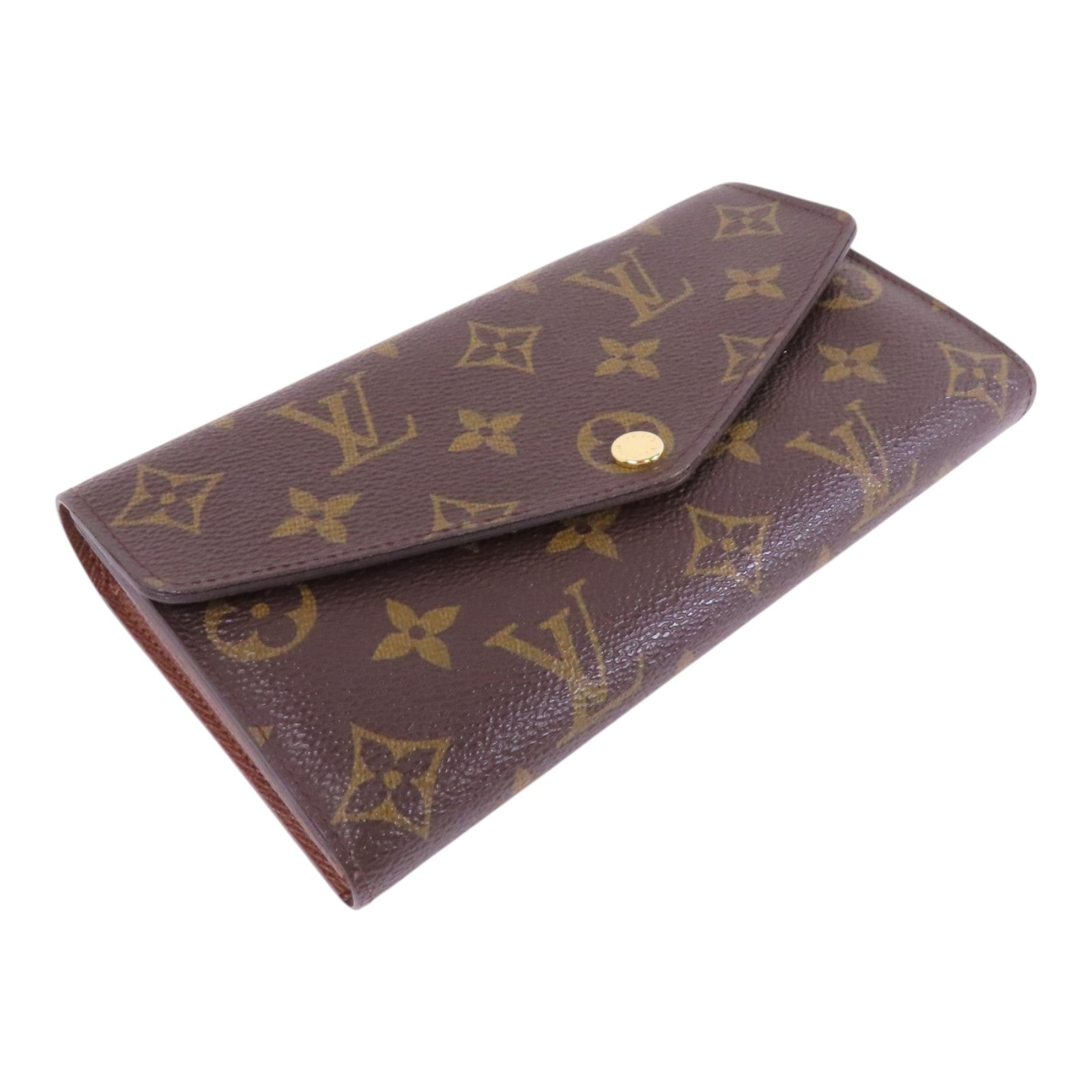 LOUIS VUITTON Monogram Sarah金扣長錢包