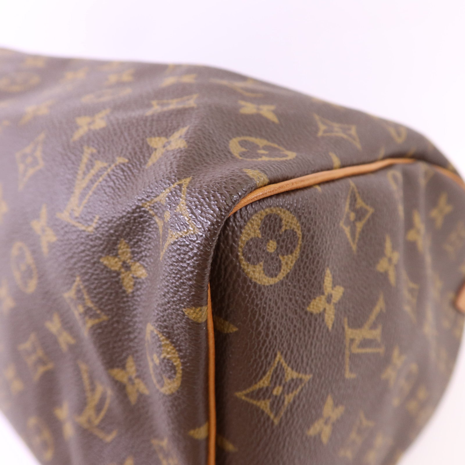 LOUIS VUITTON Monogram Speedy 35金扣手挽袋