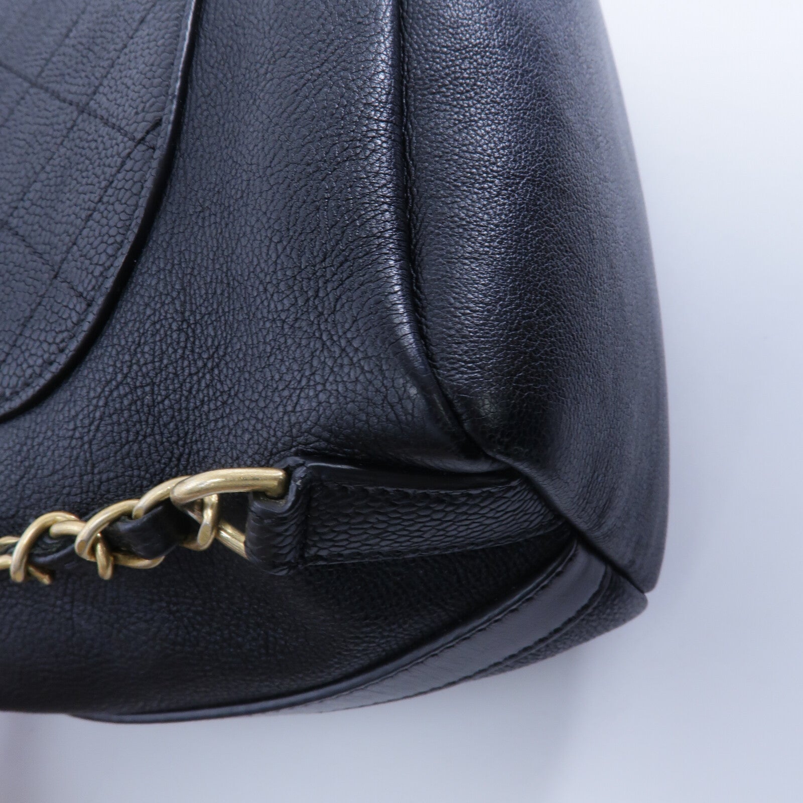 CHANEL 牛皮皮革Backpack鏈帶背包