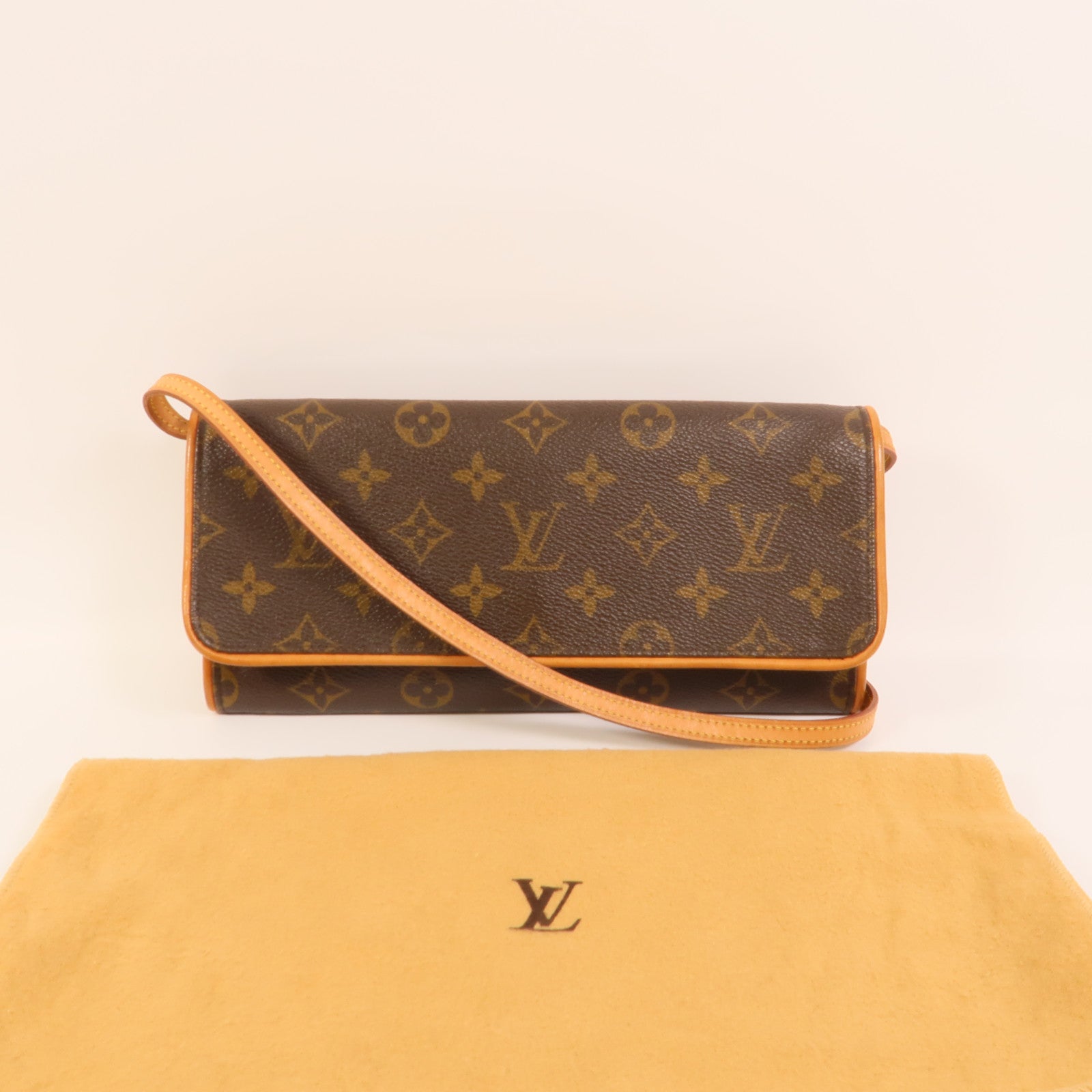 LOUIS VUITTON Monogram Pochette Twin GM肩背袋