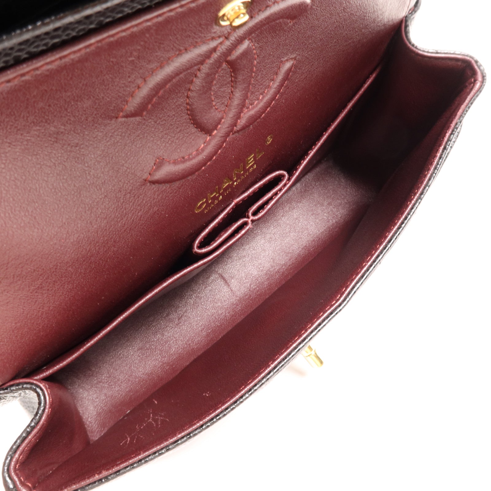 CHANEL 牛皮皮革Classic 23金扣鏈帶肩背袋