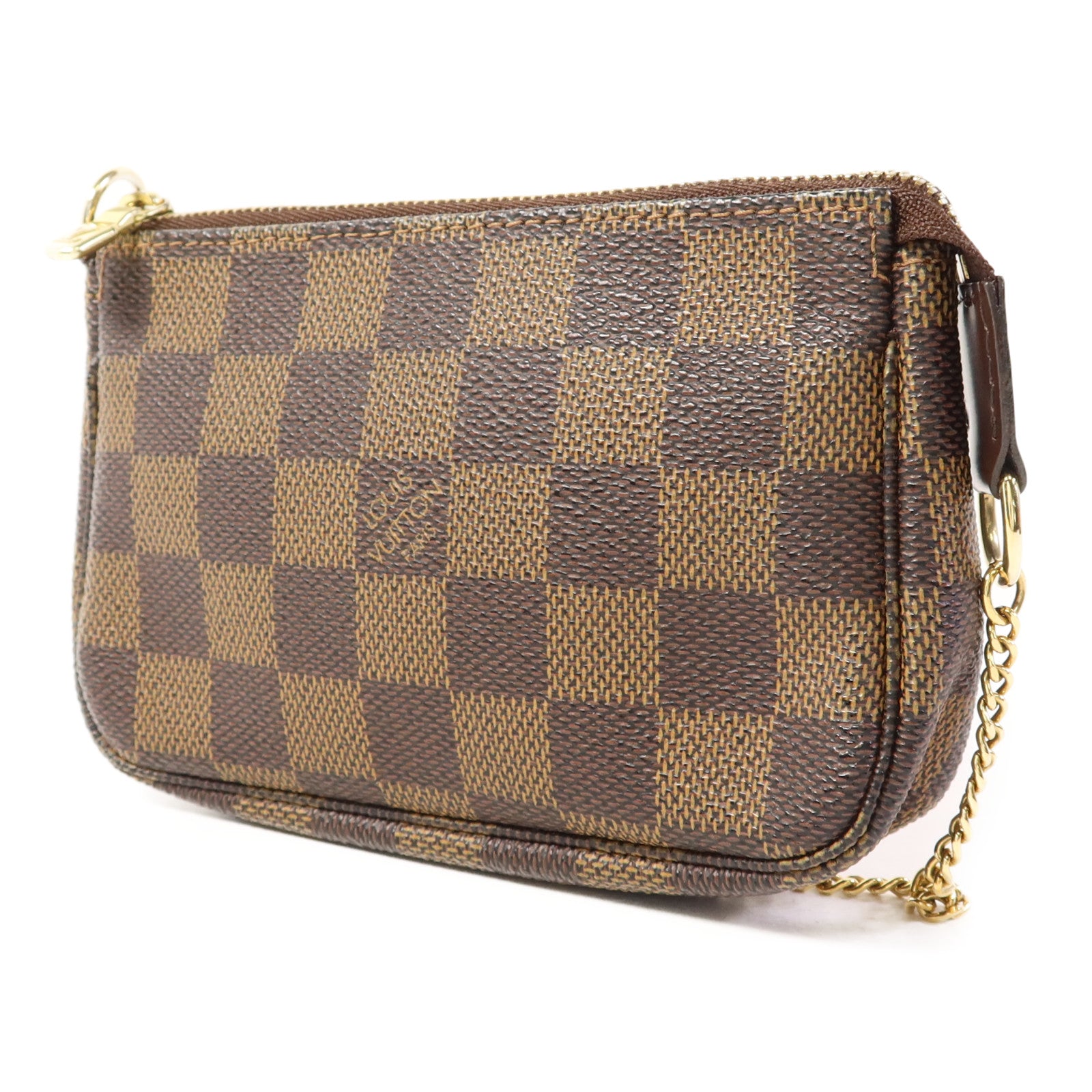 LOUIS VUITTON Monogram Mini Pochette Accessoires金扣手挽袋