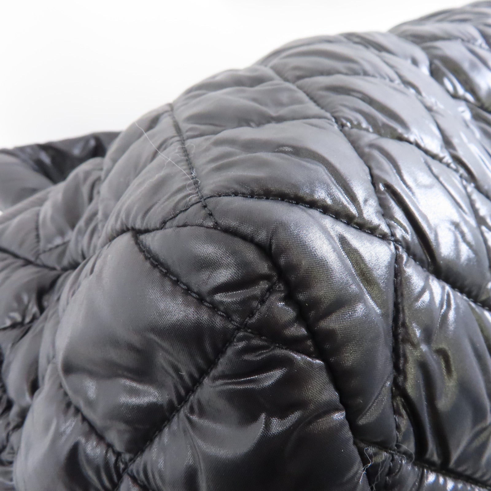 CHANEL 【激減優惠】尼龍Coco Cocoon銀扣手挽袋黑色