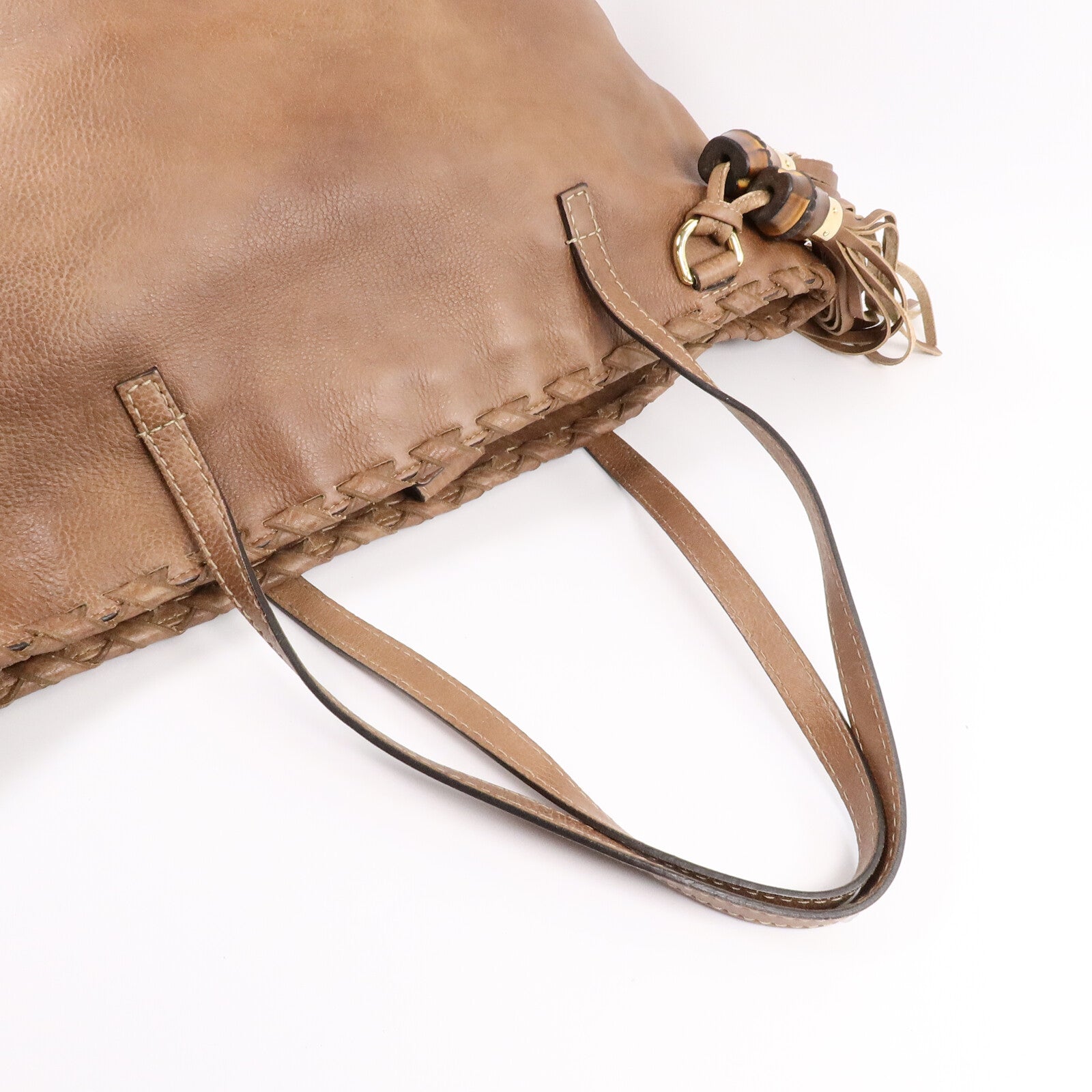 GUCCI 牛皮皮革Bamboo Tote Bag手挽袋