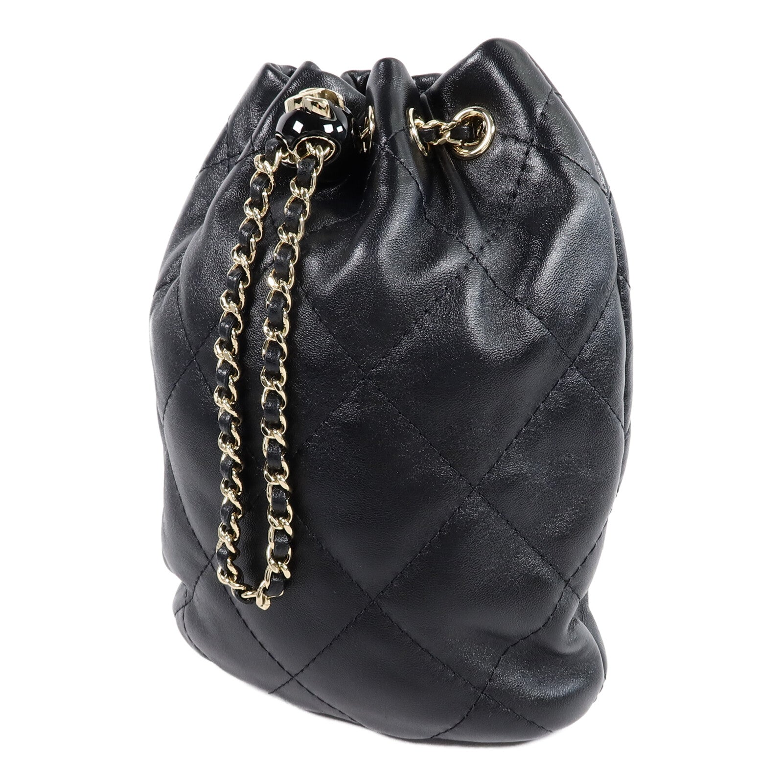 CHANEL 牛皮皮革Backpack鏈帶背包