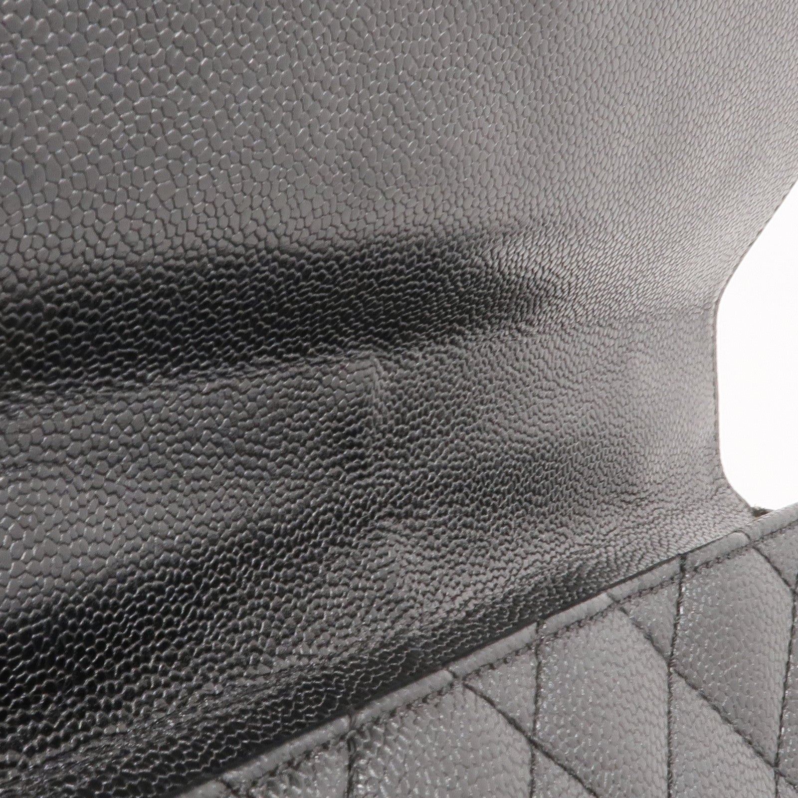 CHANEL 牛皮皮革Vintage Handbag銀扣手挽袋