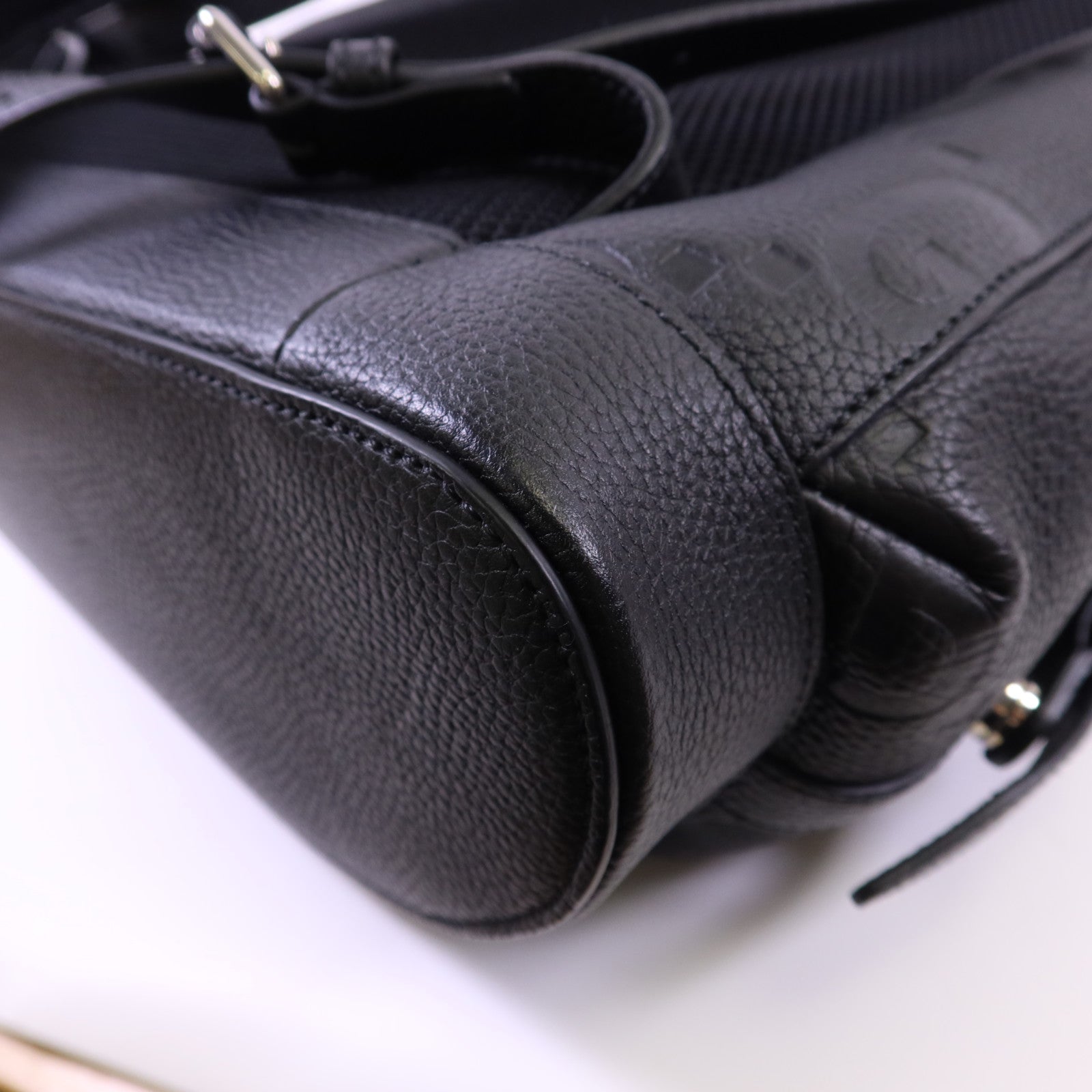 GUCCI 牛皮皮革Jumbo GG Backpack銀扣背包