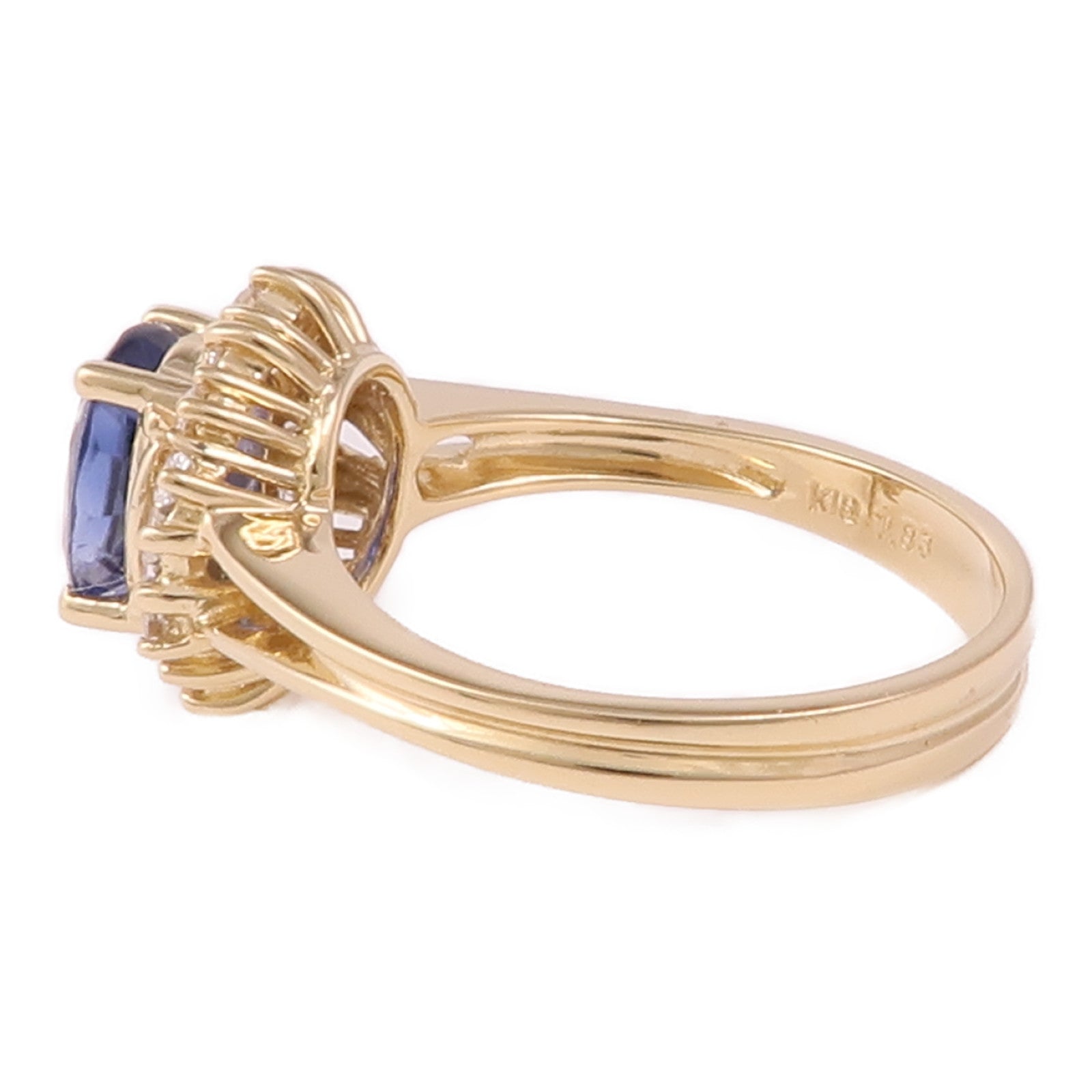 JEWELRY 【激減優惠】18K黃金/Sapphire/Diamond Ring藍寶石/鑽石戒指