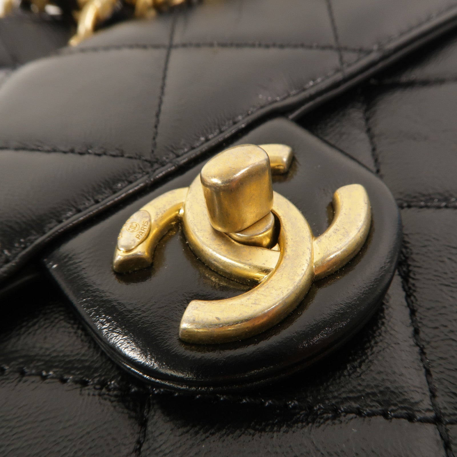 CHANEL 牛皮皮革Saddle Bag肩背袋