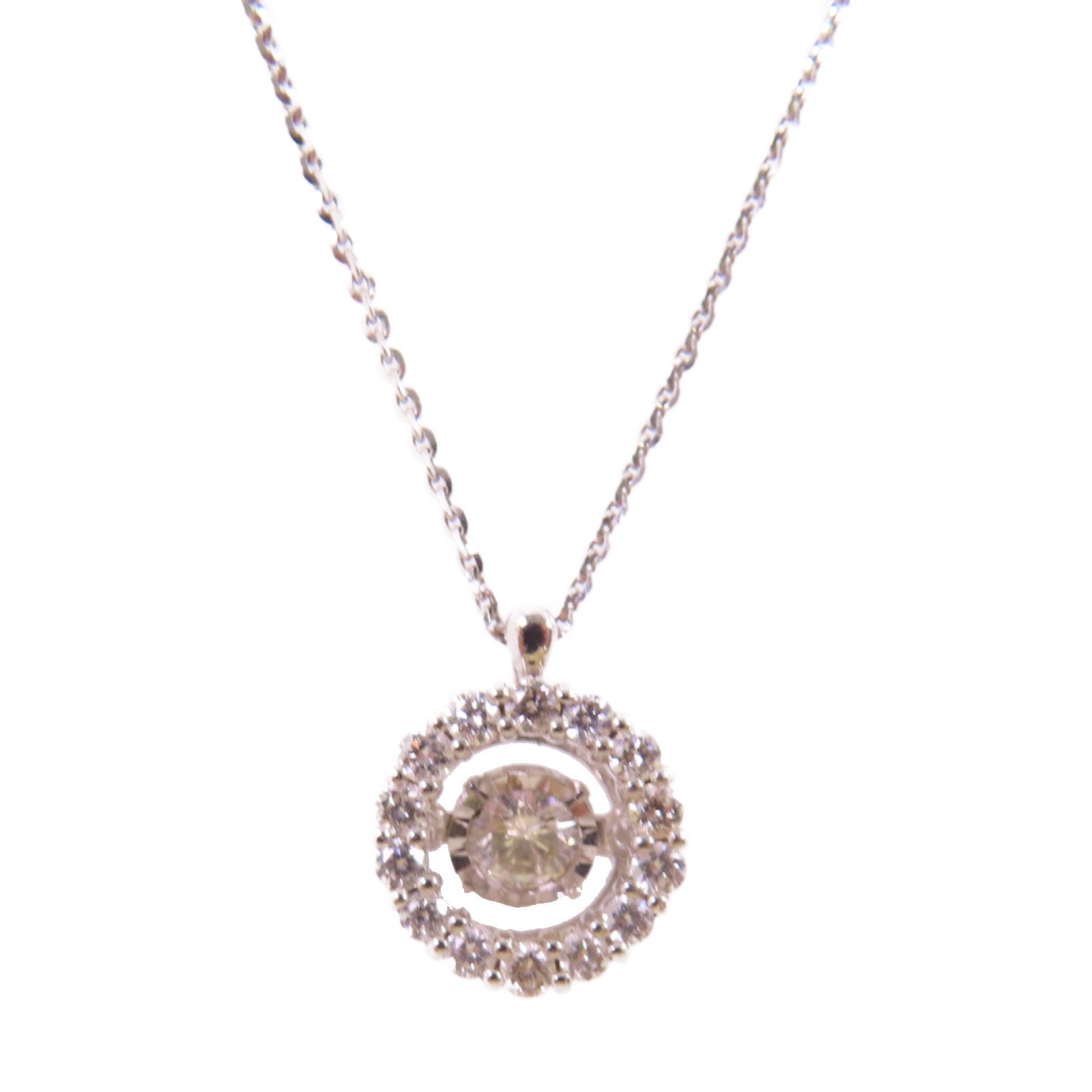 JEWELRY 18K白金/0.11ct/0.18ct鑽石Diamond Necklace項鏈