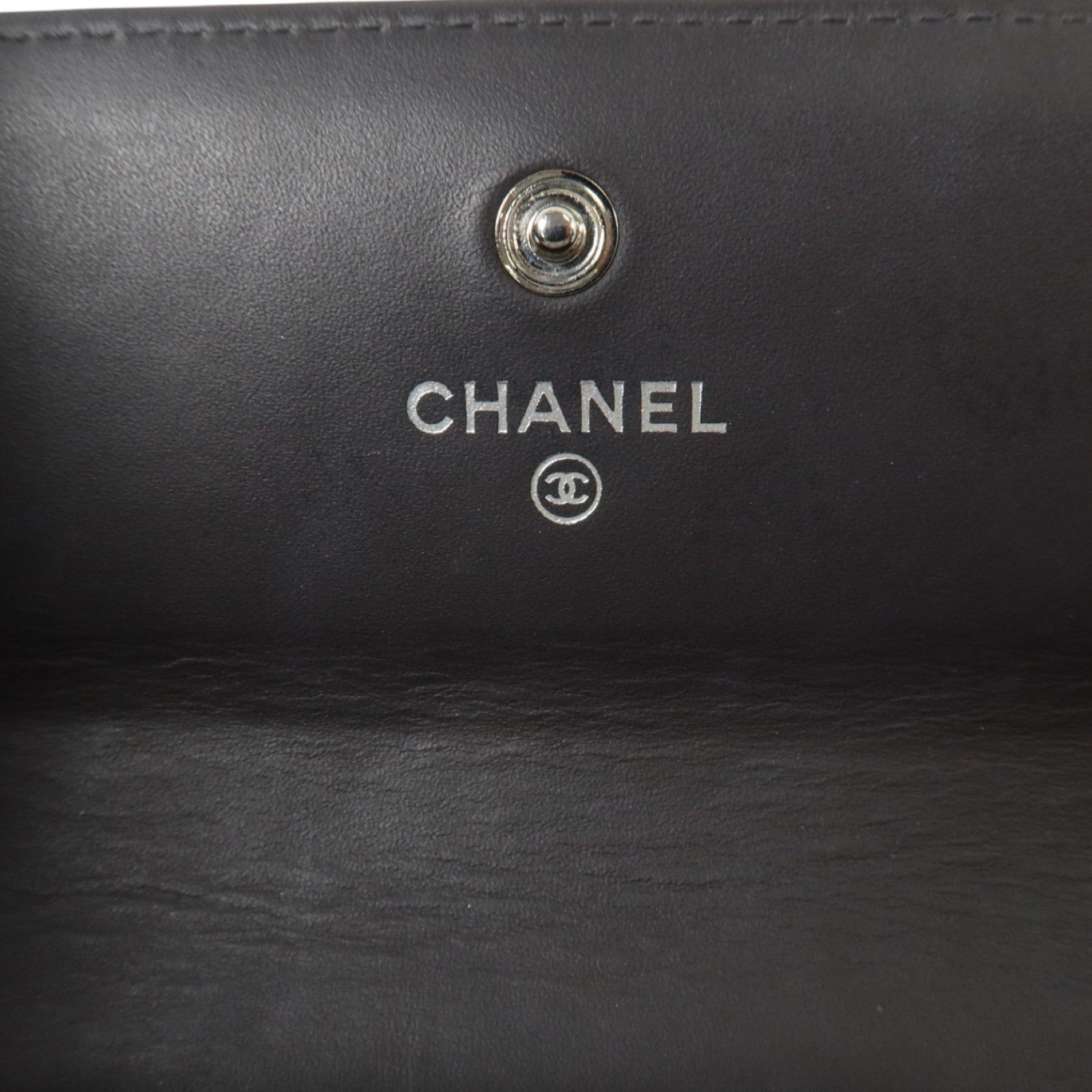 CHANEL 漆皮皮革Long Wallet銀扣長錢包