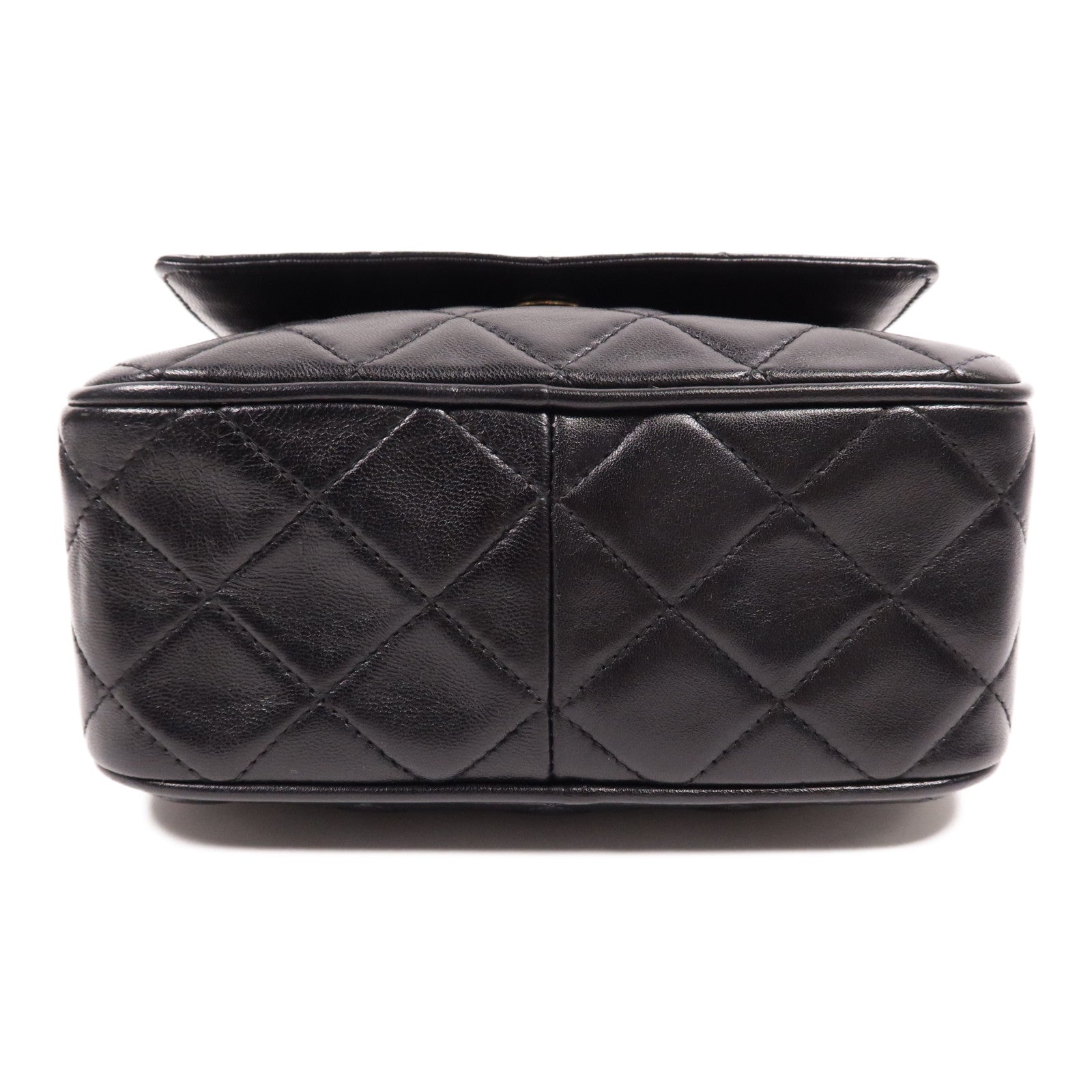 CHANEL 羊皮皮革Chain Shoulder金扣鏈帶肩背袋