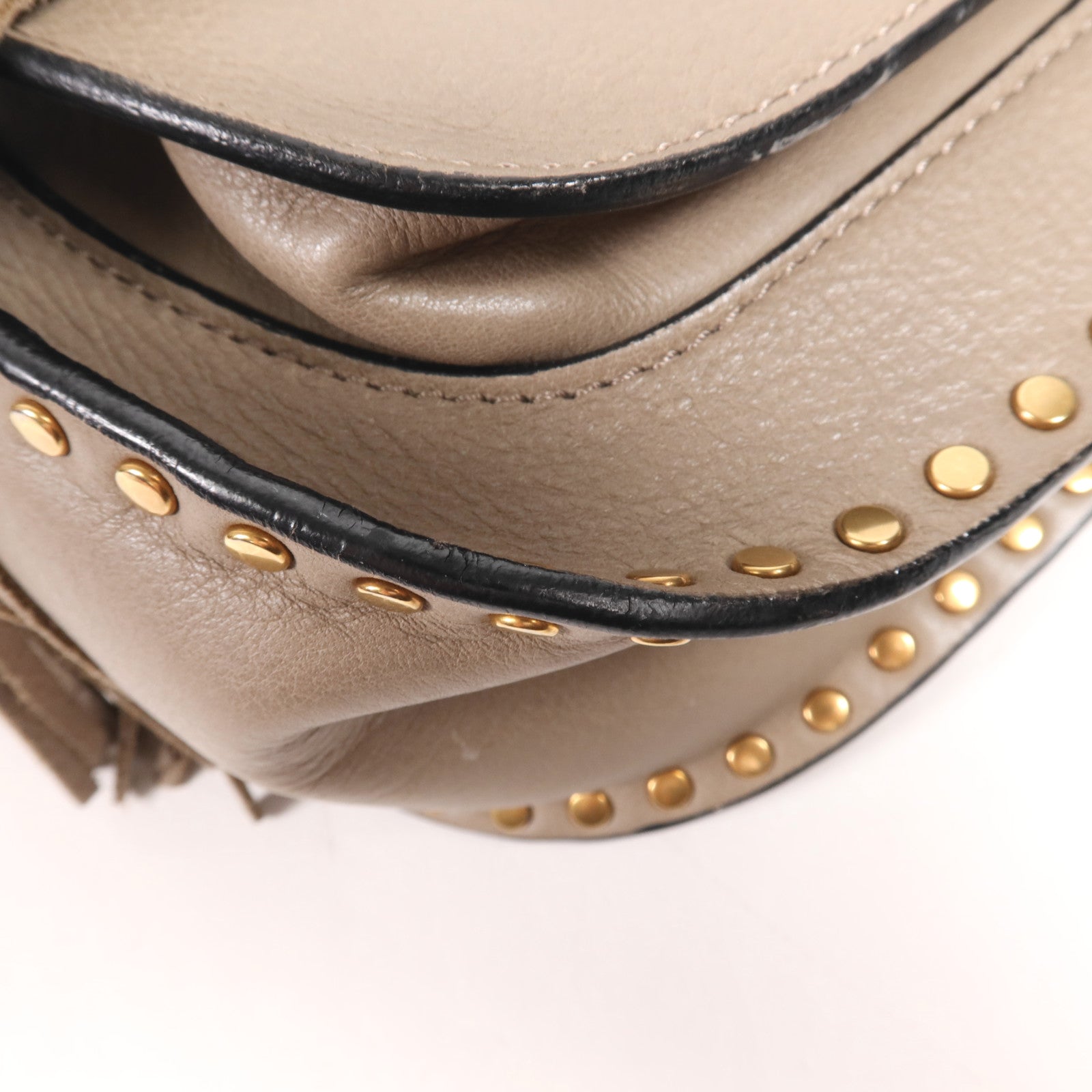 Chloe 皮革Shoulder Bag金扣肩背袋