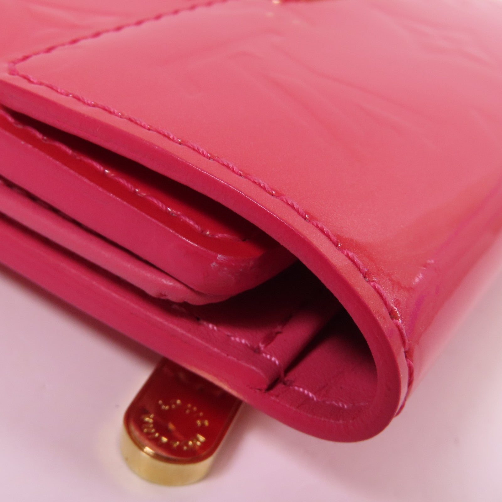 LOUIS VUITTON Vernis Trifold Wallet金扣錢包