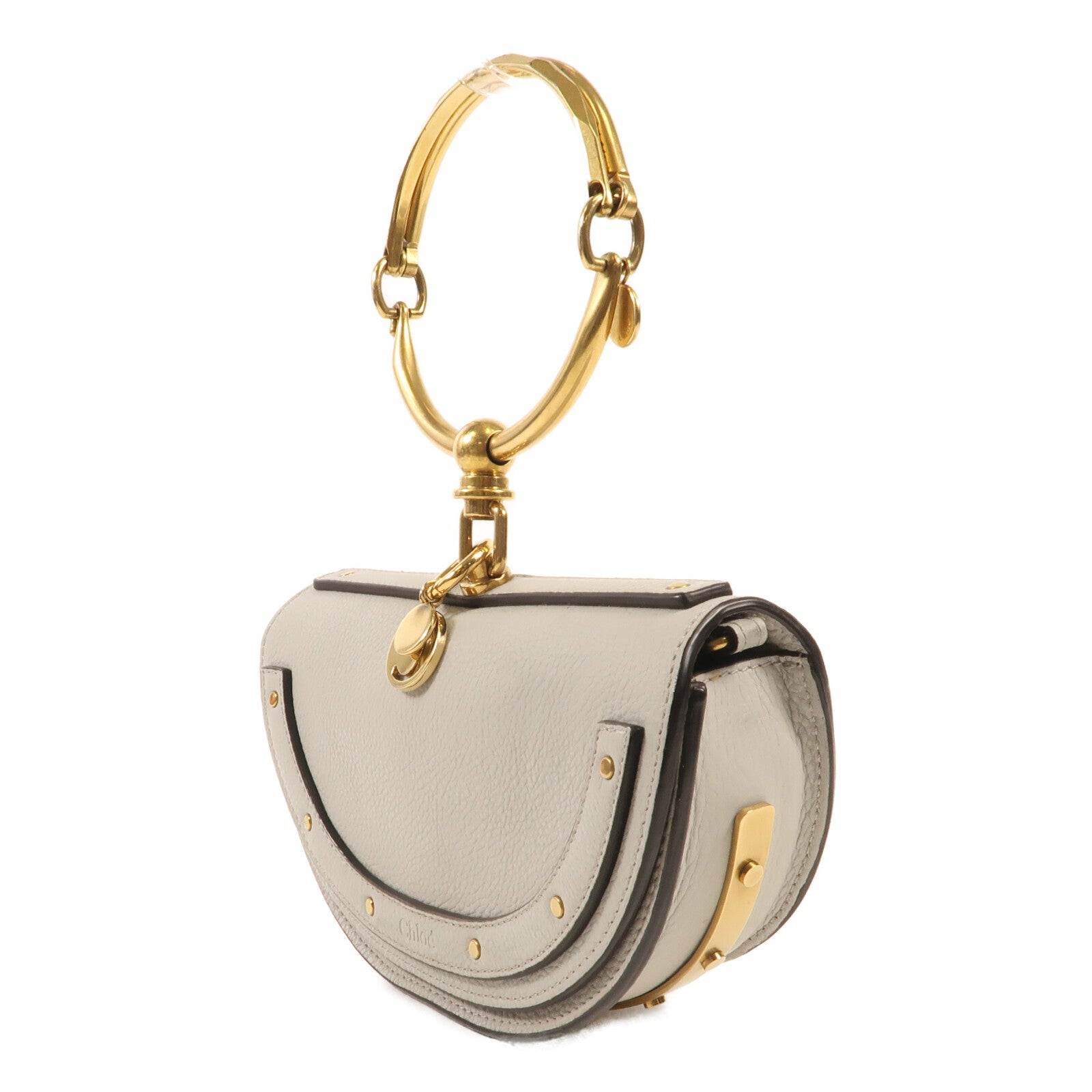 Chloe 牛皮皮革Nile Bag金扣肩背袋