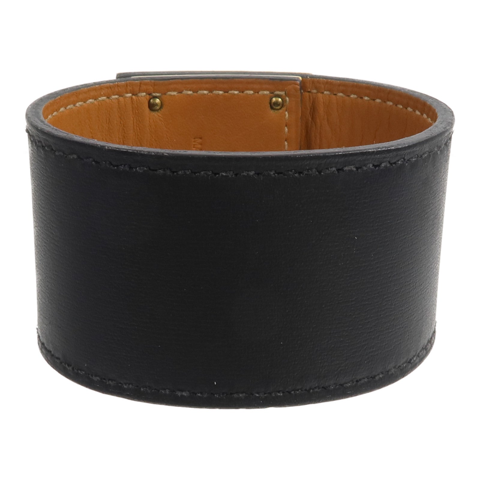HERMES Swift皮革Kelly Dog Bracelet手帶Noir