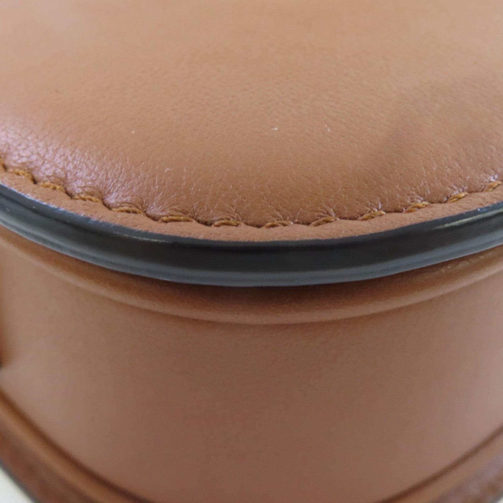 Valentino 【激減優惠】牛皮皮革Shoulder Bag金扣肩背袋啡色