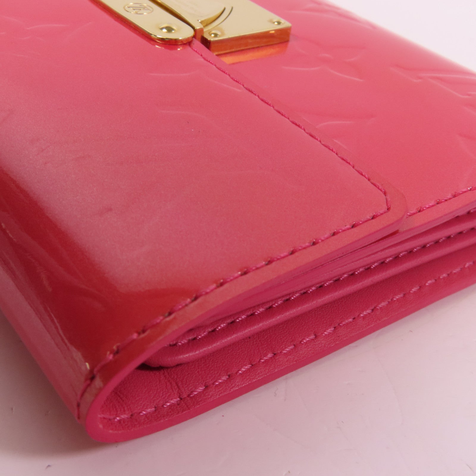 LOUIS VUITTON Vernis Trifold Wallet金扣錢包