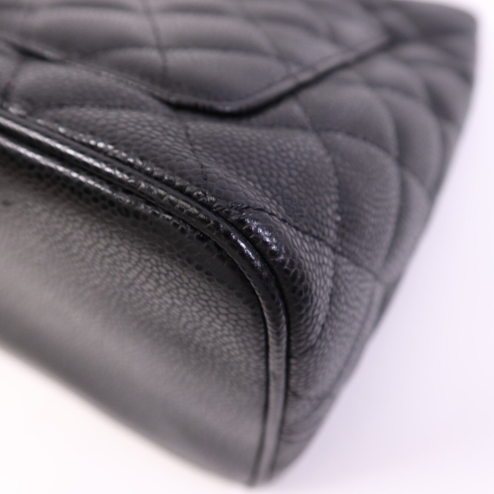 CHANEL 牛皮皮革Medallion Tote銀扣手挽袋