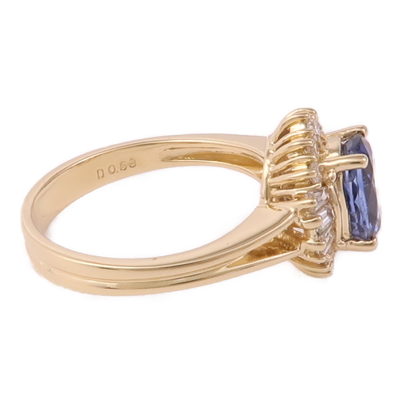 JEWELRY 【激減優惠】18K黃金/Sapphire/Diamond Ring藍寶石/鑽石戒指